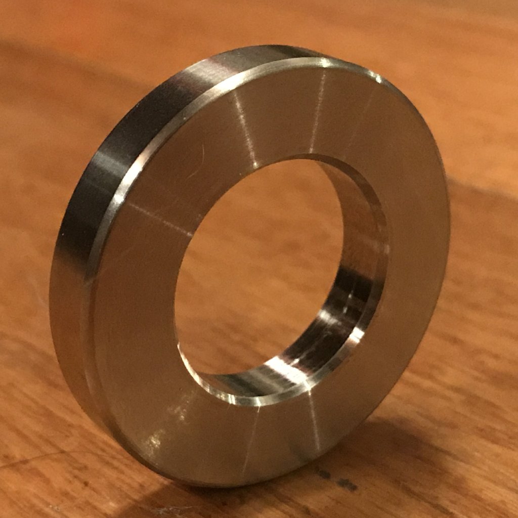 EXTSW 21.05 mm ID x 37.85 mm OD x 6.35 mm Thick 304 Stainless Washer