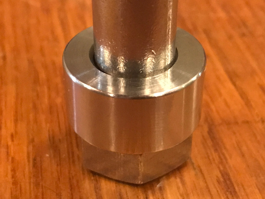 EXTSW 9/16" ID x .990" OD x 1/2" Thick 304 Stainless Spacer