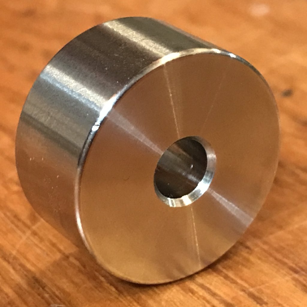 EXTSW .257” ID x .990" OD x 1/2” Thick 304 Stainless Spacer