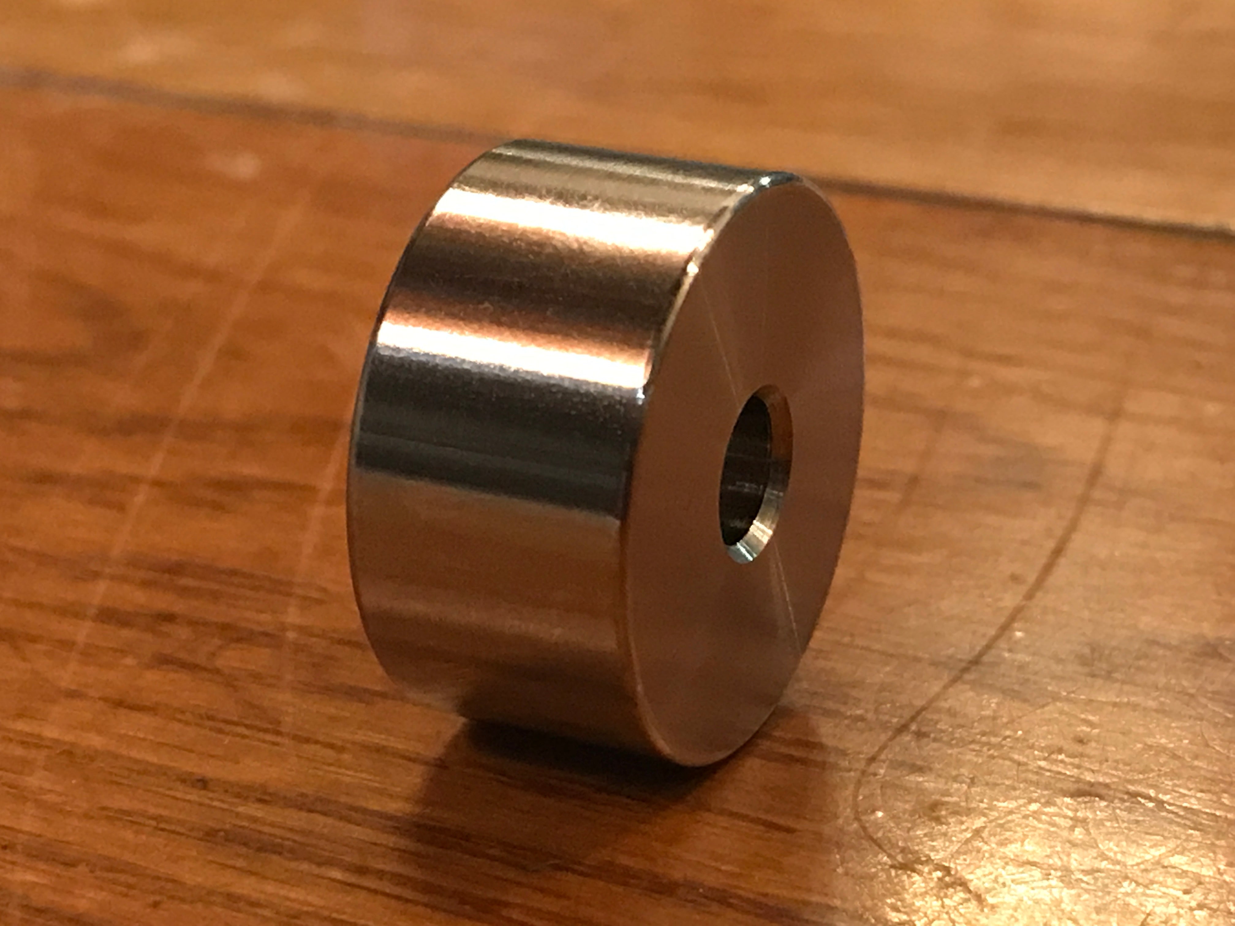 EXTSW .257” ID x .990" OD x 1/2” Thick 304 Stainless Spacer