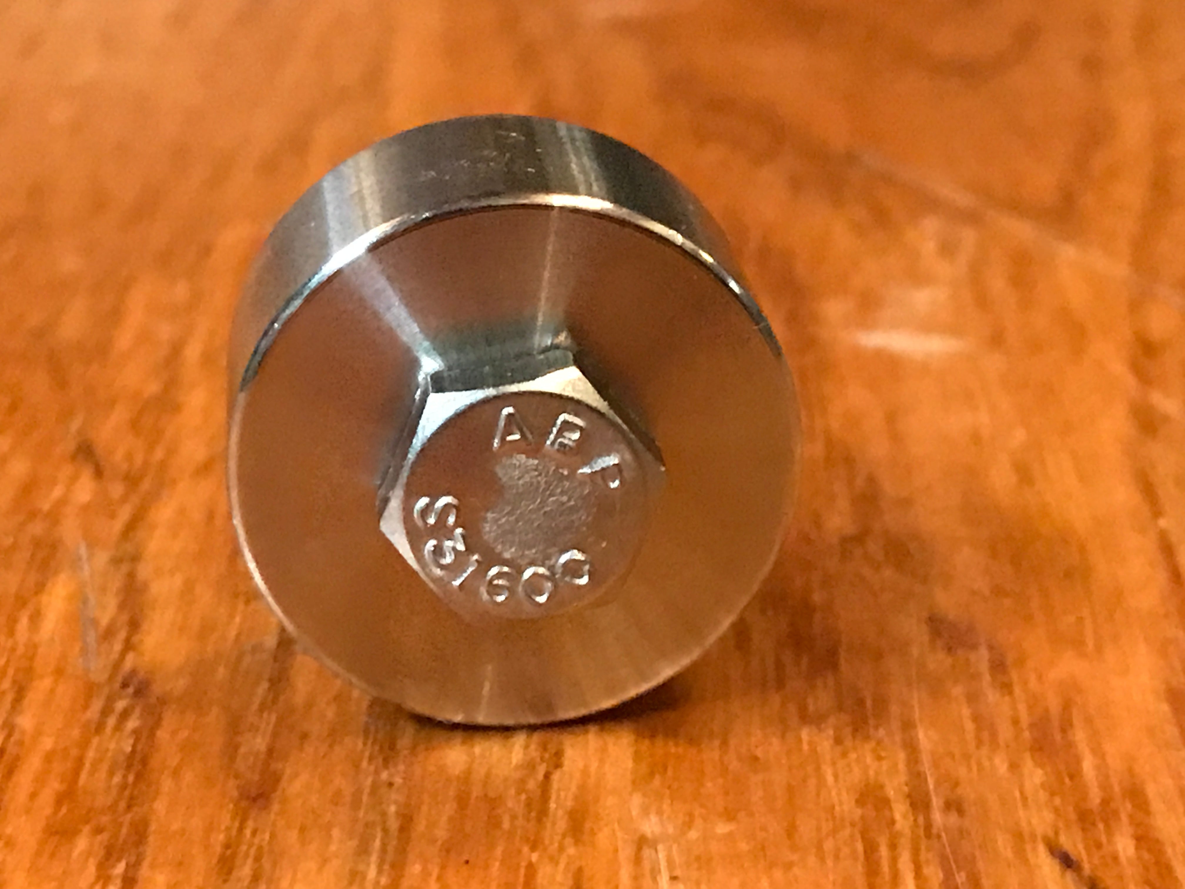 EXTSW .257” ID x .990" OD x 1/2” Long 316 Stainless Spacer