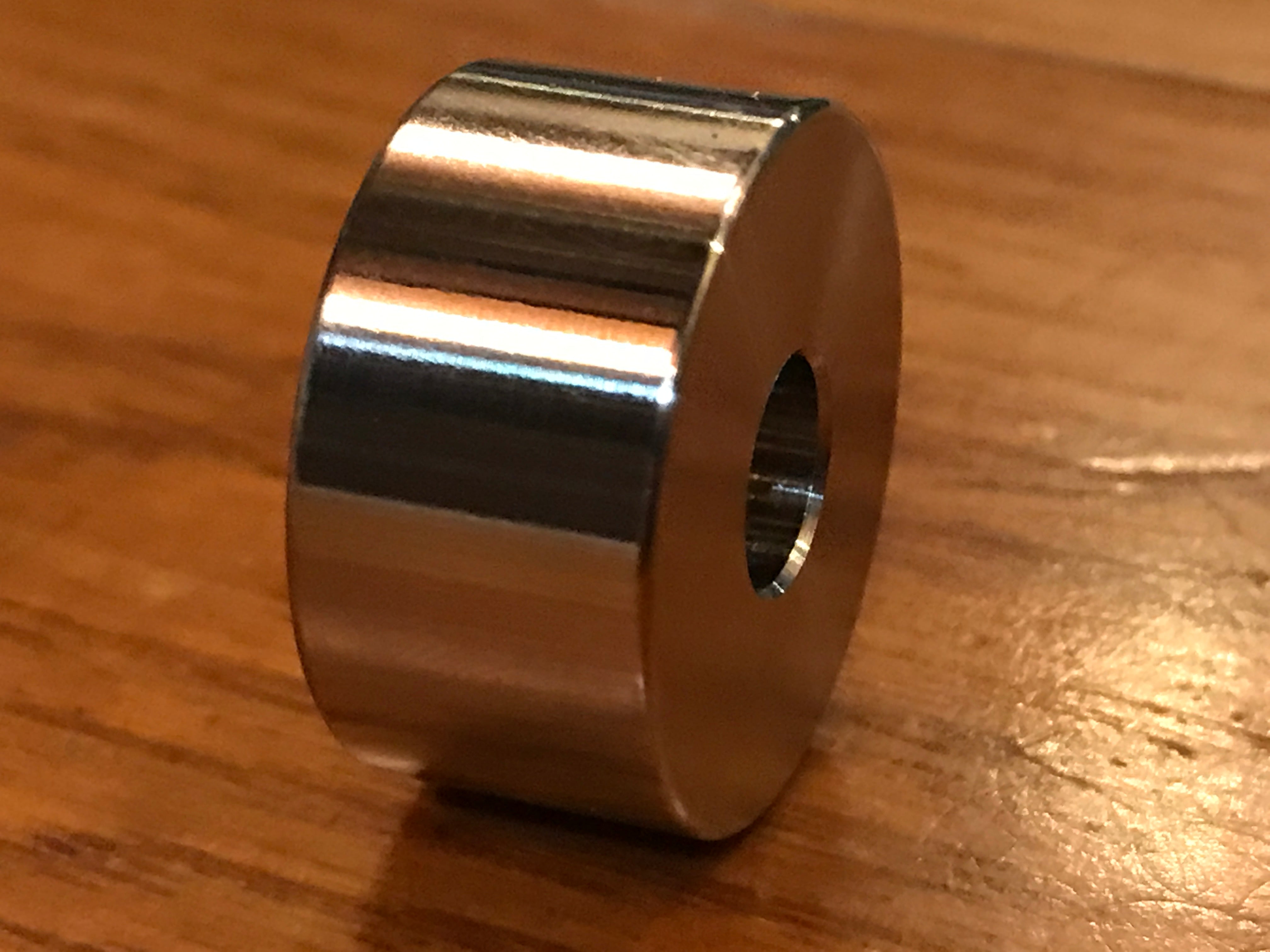 EXTSW .323" ID x .990" OD x 1/2” Thick 316 Stainless Spacer
