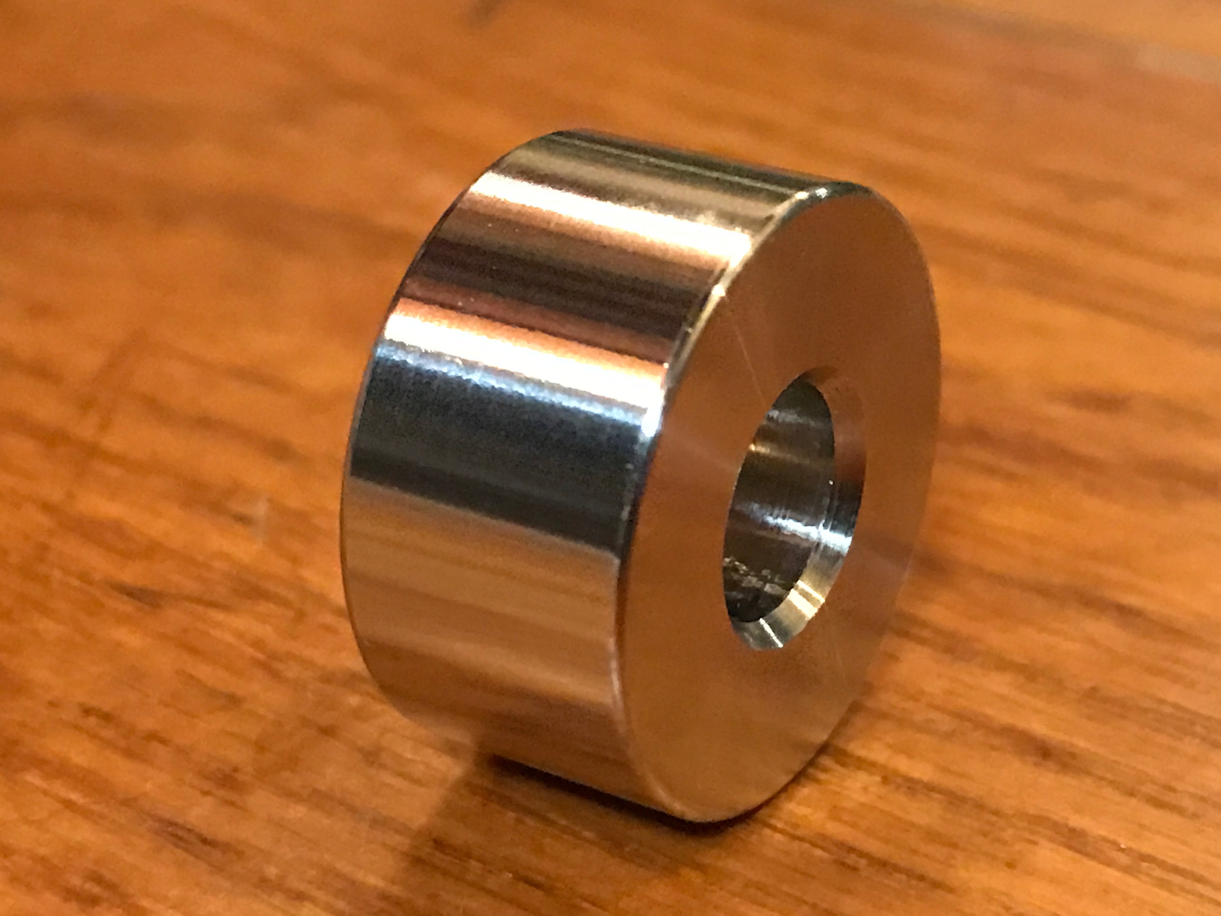 EXTSW .383" ID x .990"  OD x 425” Thick 316 Stainless Spacer
