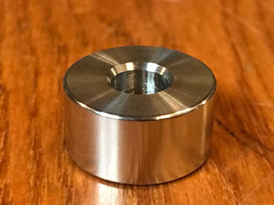 EXTSW .383" ID x .990" OD x 1/2” Thick 316 Stainless Spacer