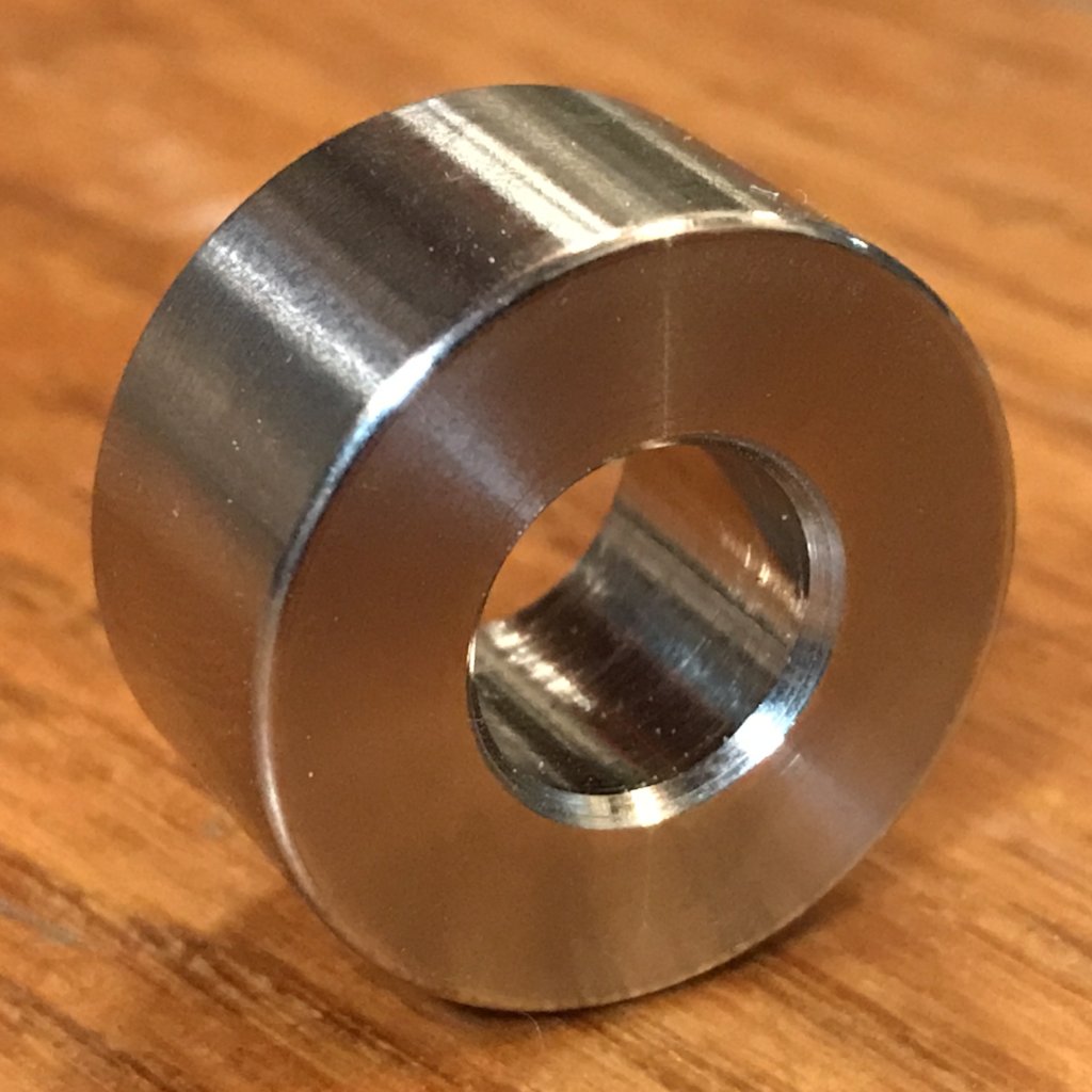 EXTSW 7/16” ID x .990" OD x 1/2” Thick 304 Stainless Spacer