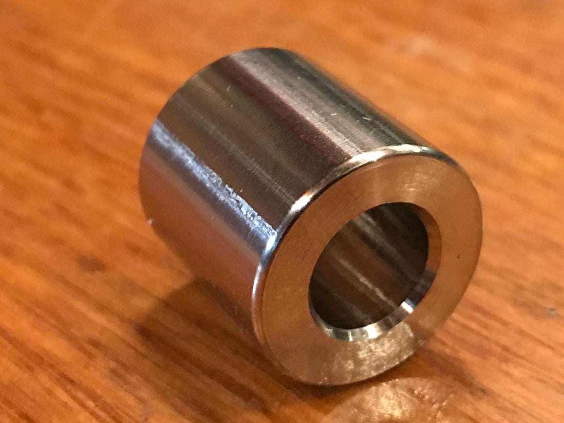 EXTSW .443” ID x .615" OD x 3/4" Thick 316 Stainless Spacer