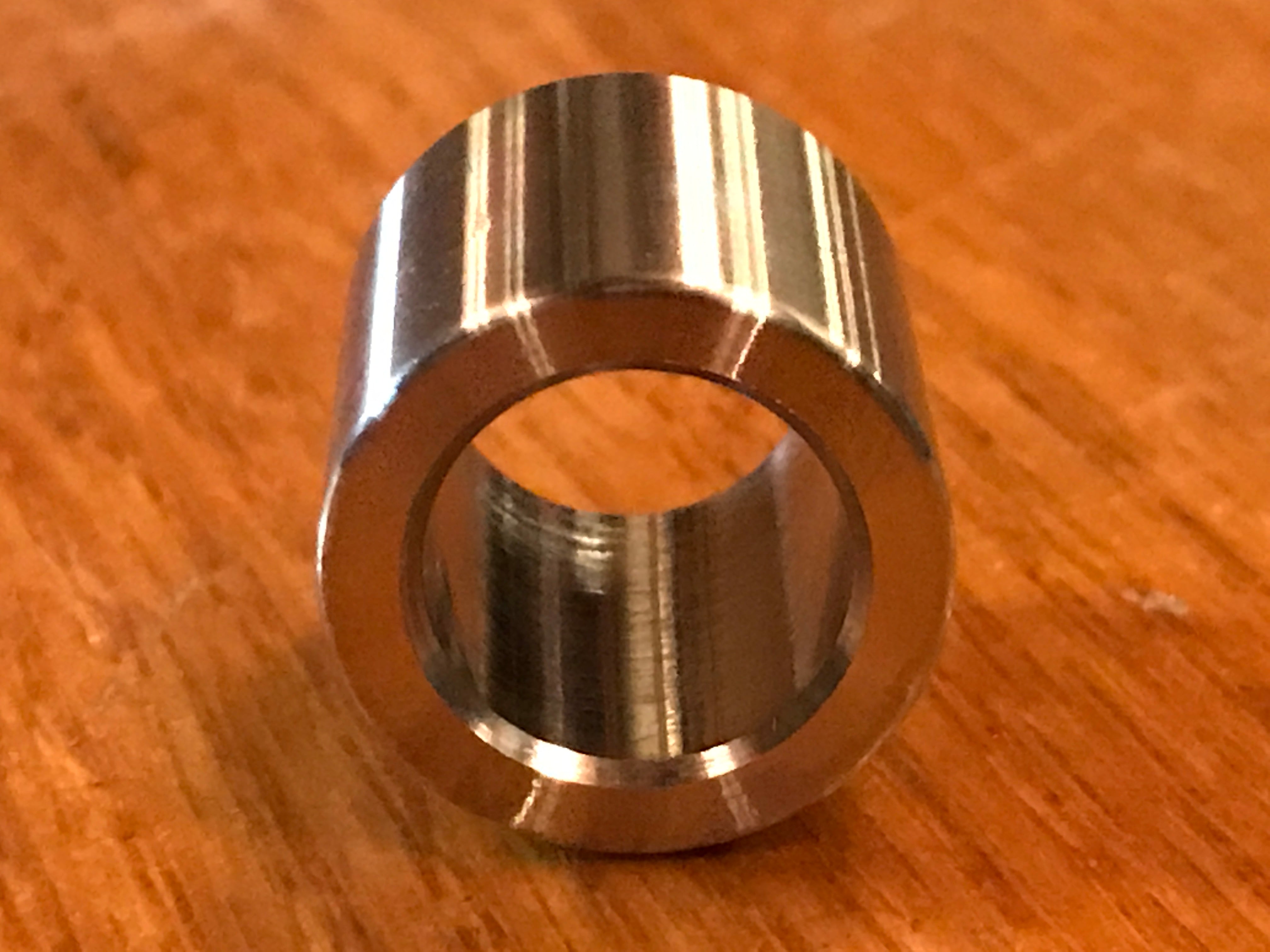 EXTSW .507” ID x .740" OD x 3/4" Long 316 Stainless Spacer