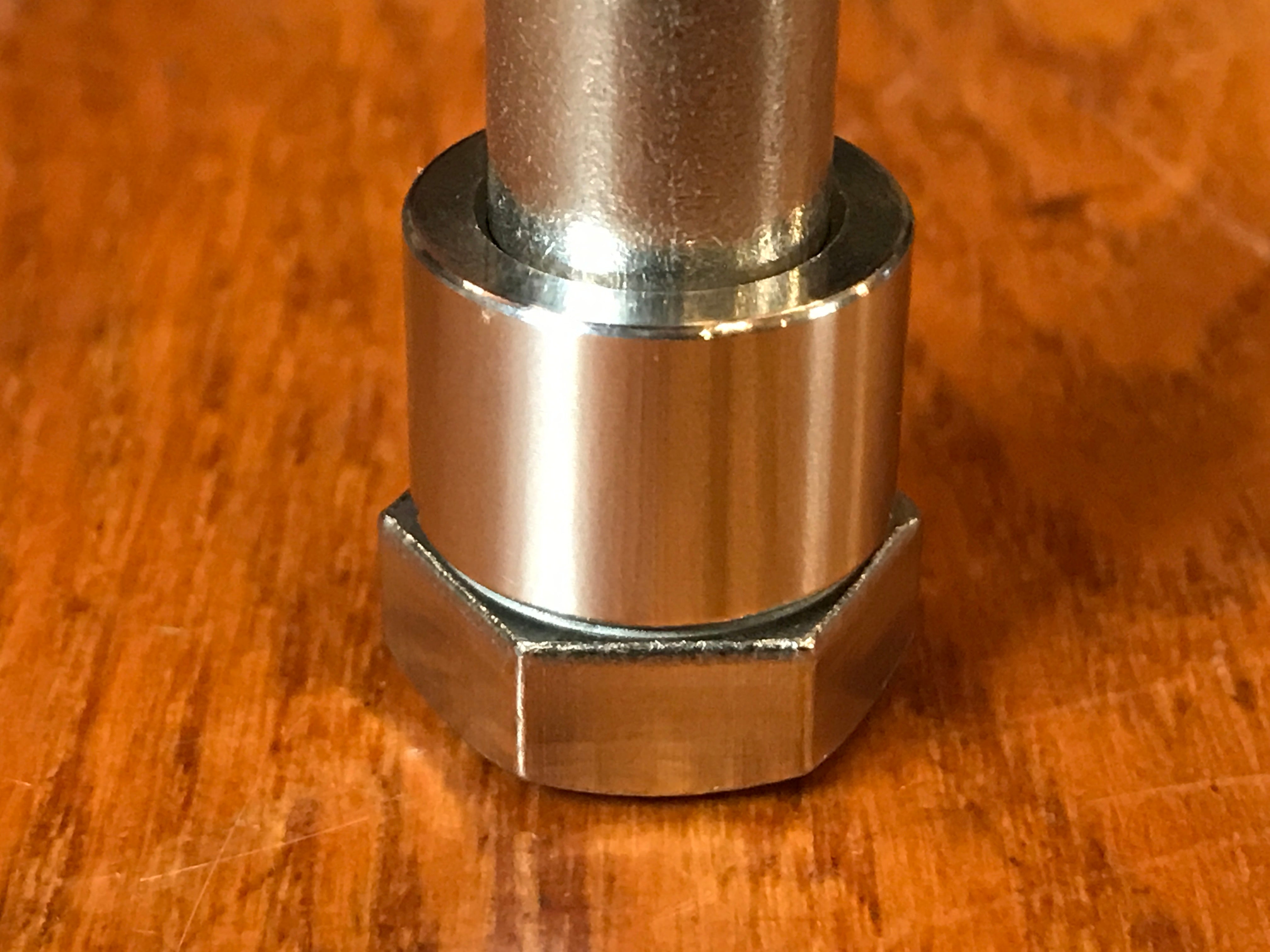 EXTSW .507” ID x .740" OD x 3/8" long 316 Stainless Spacer