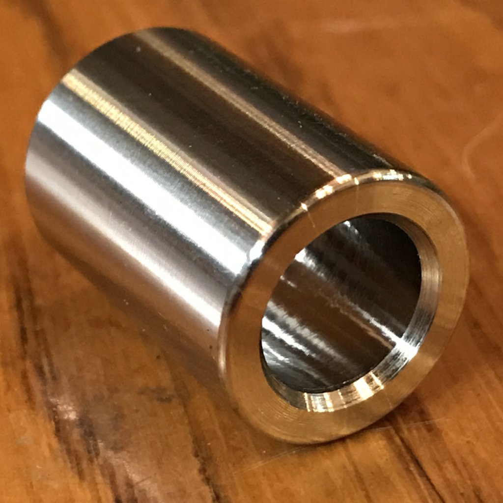 EXTSW .383” ID x .615" OD x 7/8" long 304 Stainless Steel Spacer
