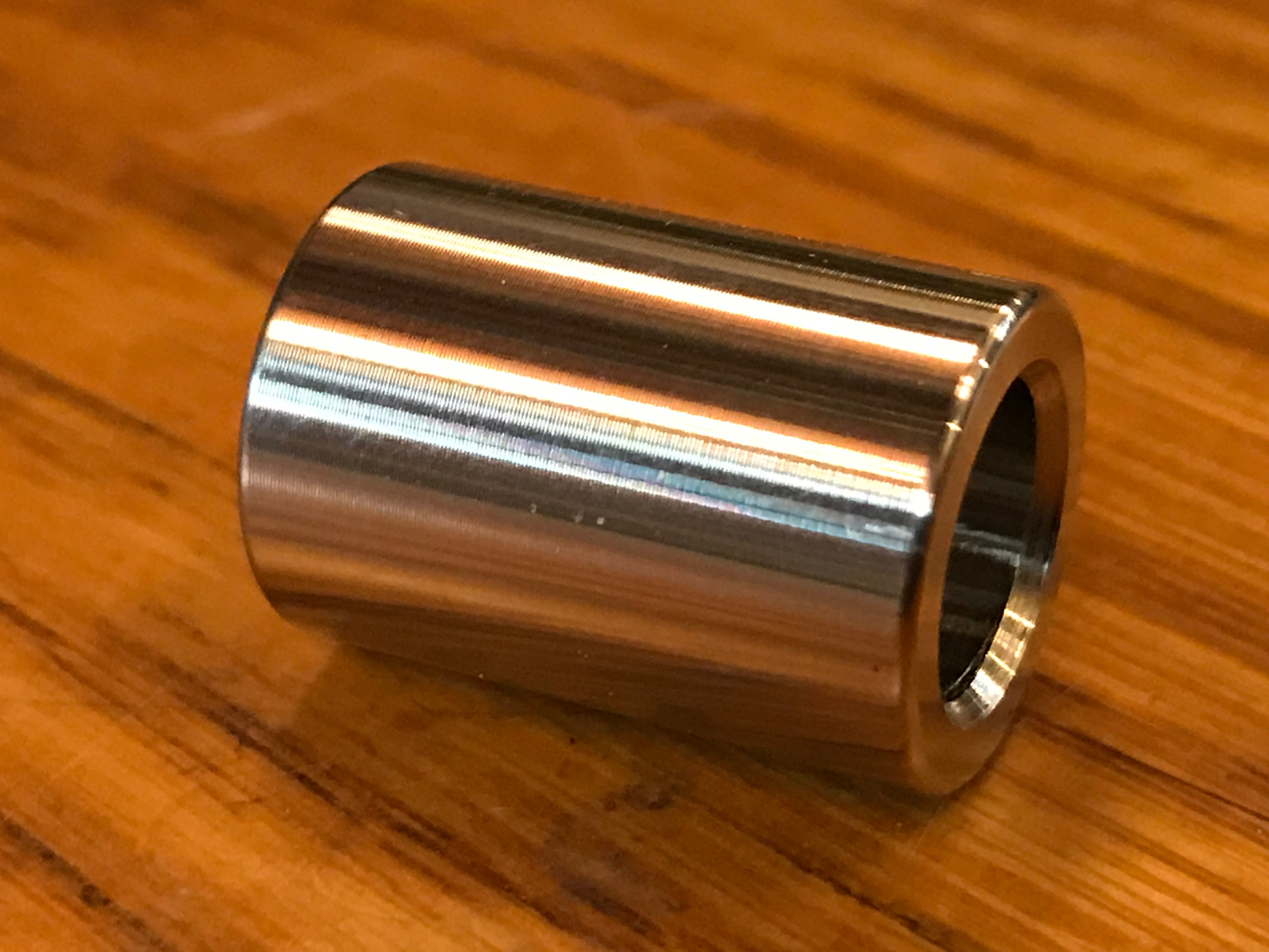 EXTSW .383” ID x .615" OD x 7/8" long 304 Stainless Steel Spacer