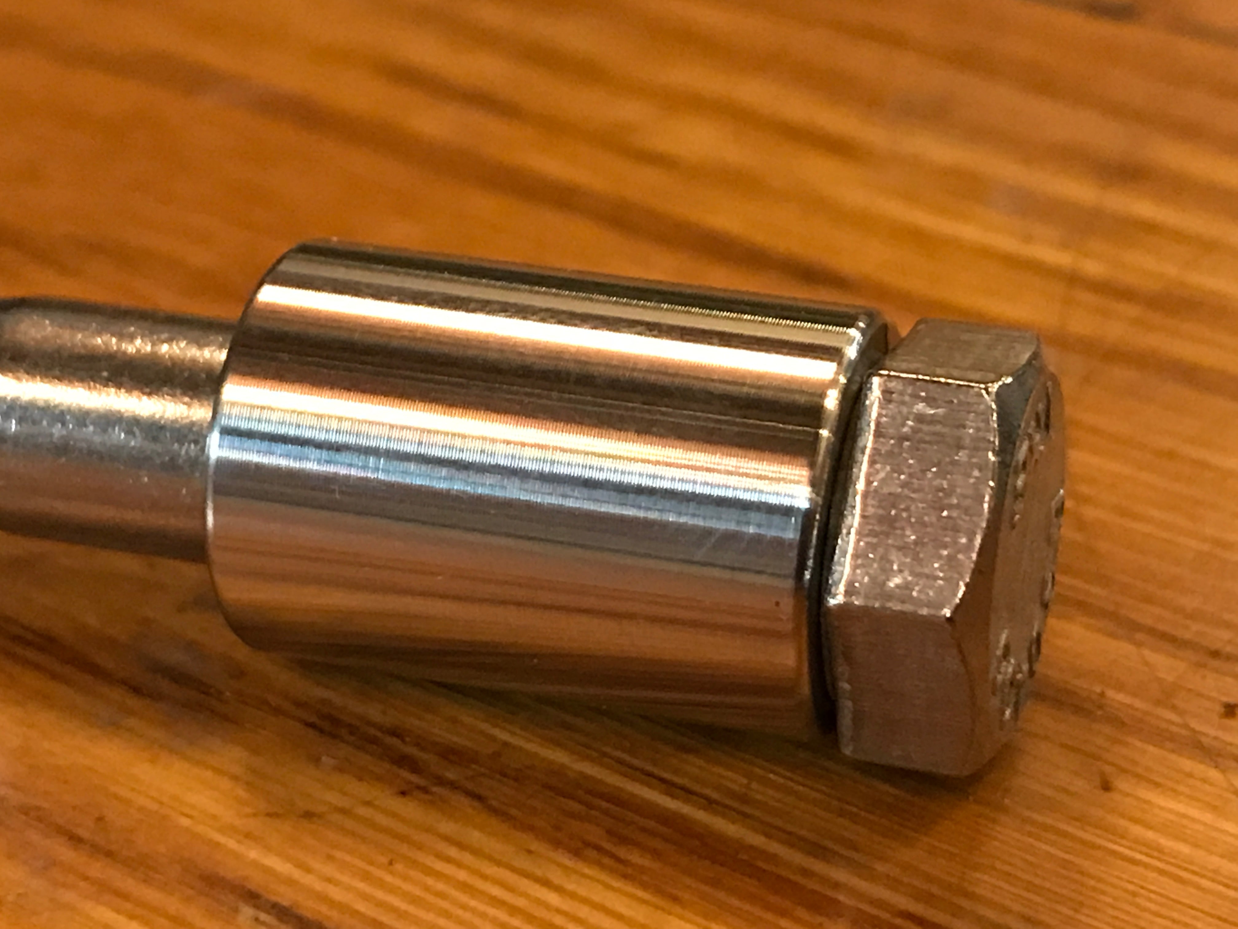 EXTSW .383” ID x .615" OD x 7/8” Thick 316 Stainless Spacer