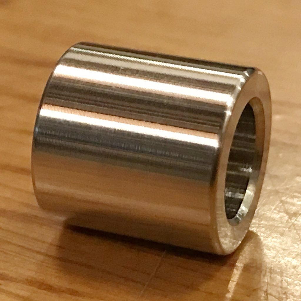 EXTSW .383” ID x .615" OD) x 5/8” Thick 316 Stainless Spacer