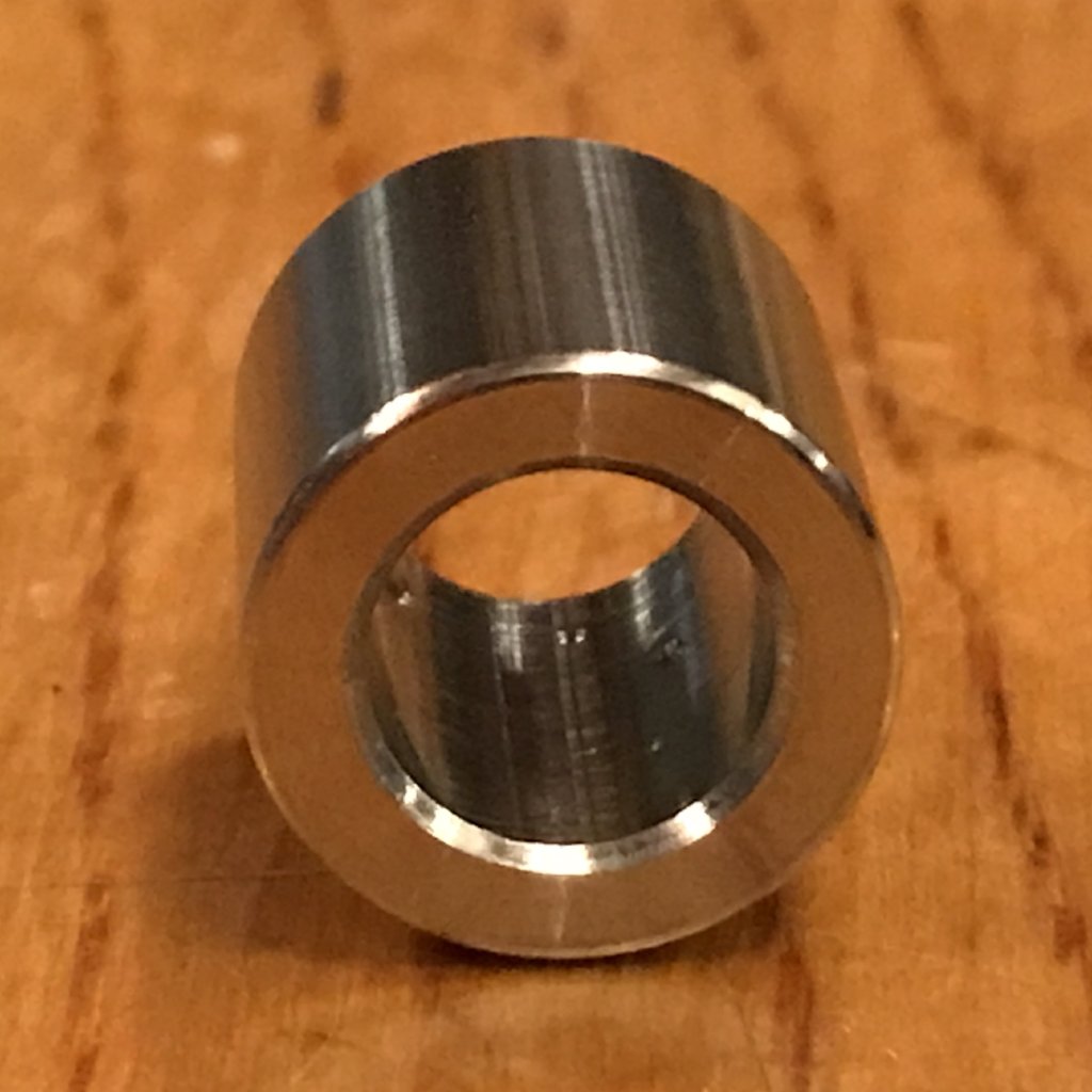 EXTSW .383” ID x .615" OD) x 5/8” Thick 316 Stainless Spacer