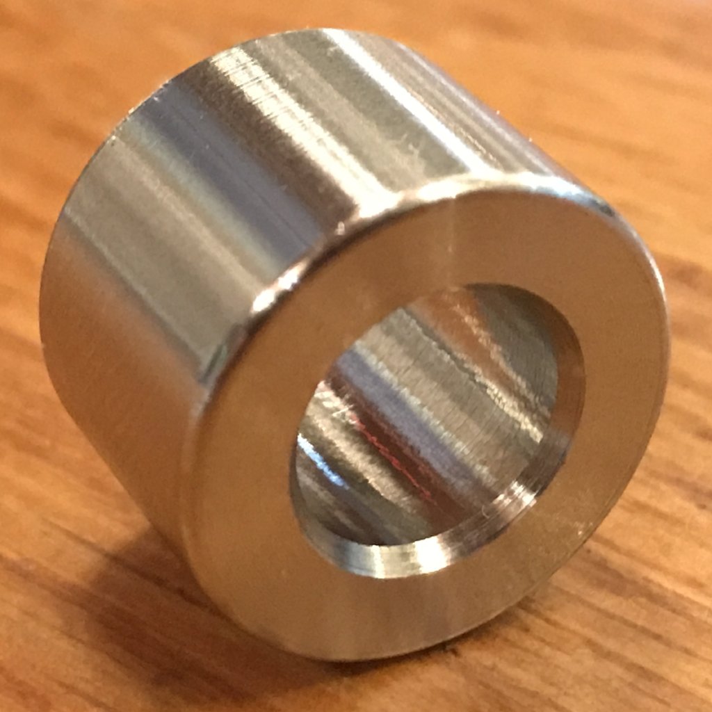EXTSW .383” ID x .740" x 5/8" long 304 Stainless Spacer