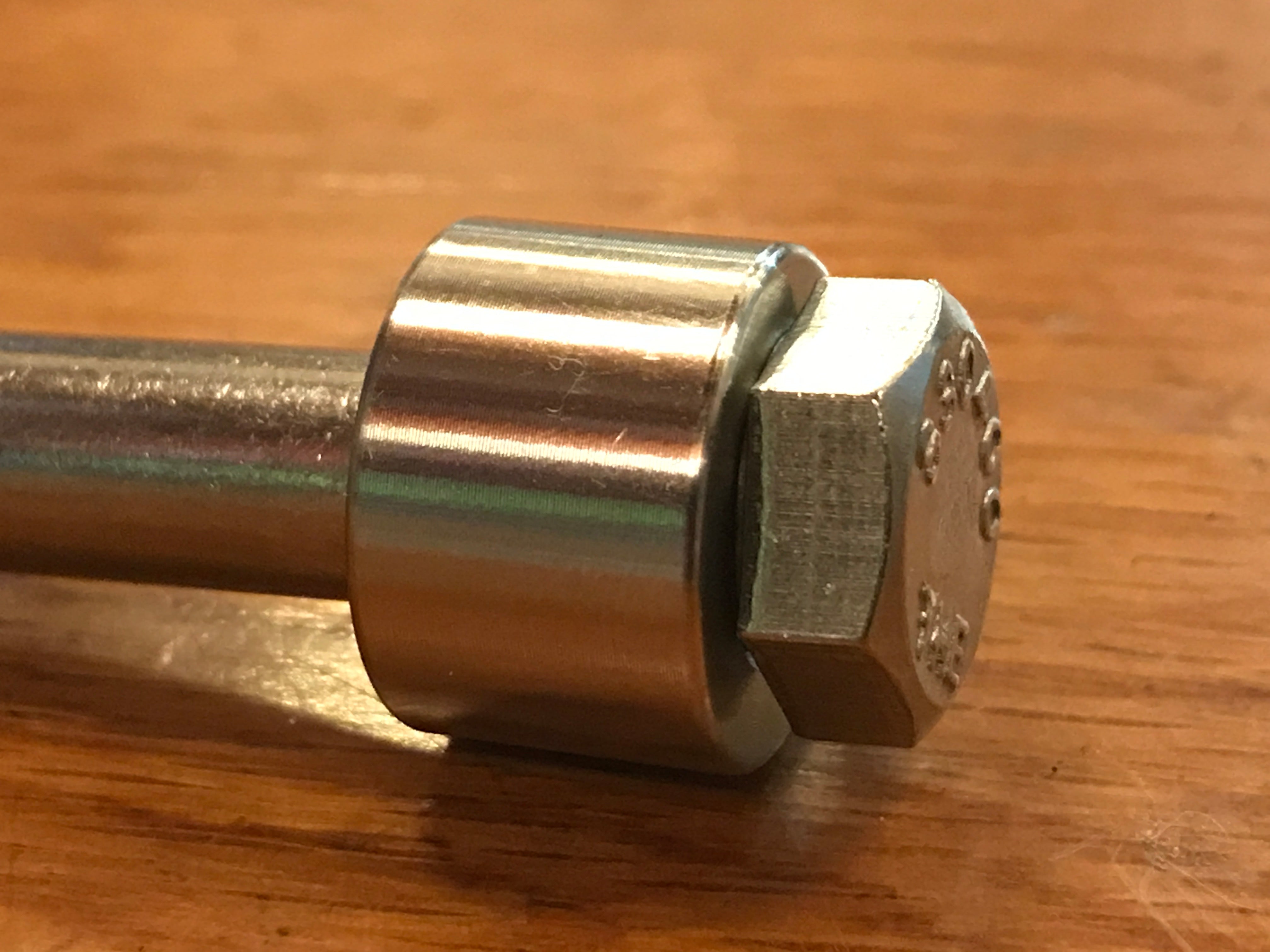 EXTSW .383” ID x .740" OD x 1/2” Thick 316 Stainless Spacer