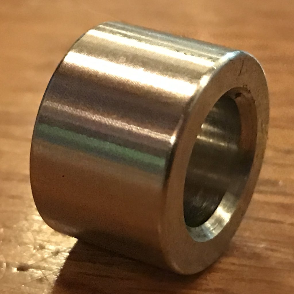 EXTSW 7/16” ID x .740" OD x 1/2" Thick 304 Stainless Spacer