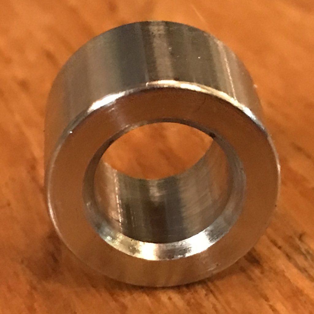 EXTSW 7/16” ID x .740" OD x 1/2" Thick 304 Stainless Spacer