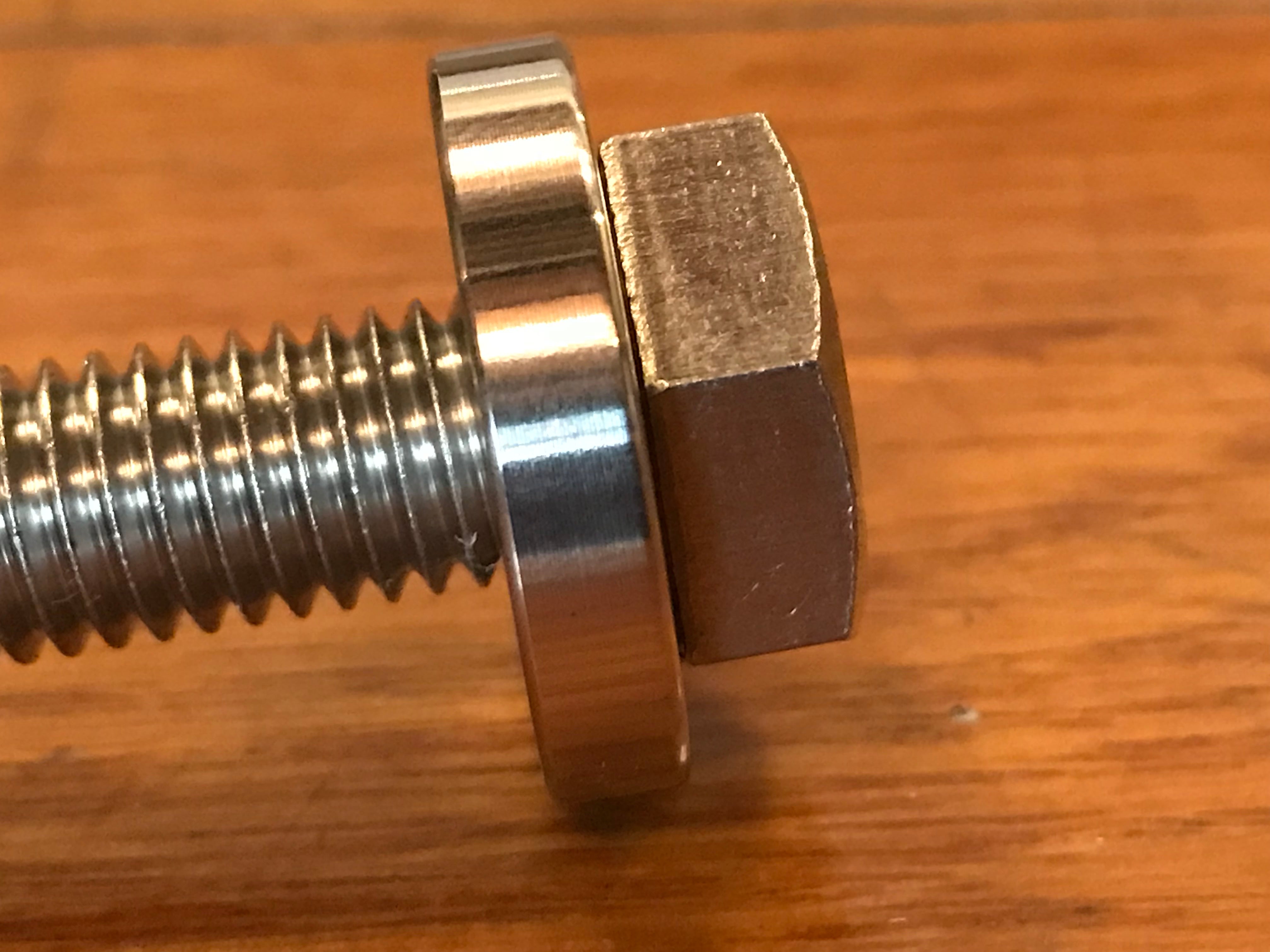 EXTSW 10.16 mm ID x 31.5 mm OD x 6.35 mm Thick 316 Stainless Washer