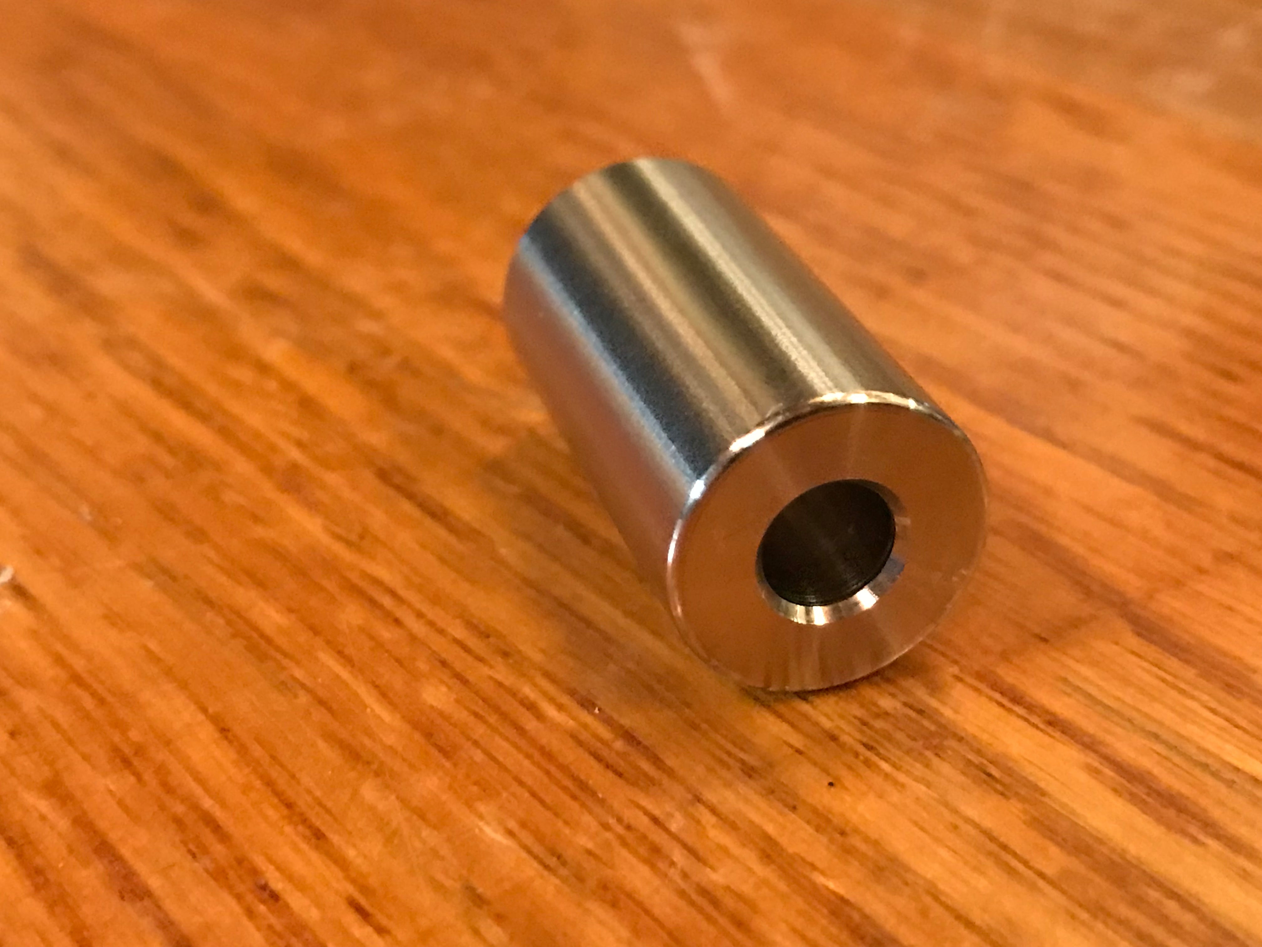 EXTSW .257” ID x .615" OD x 1 1/8" Long 316 Stainless Spacer