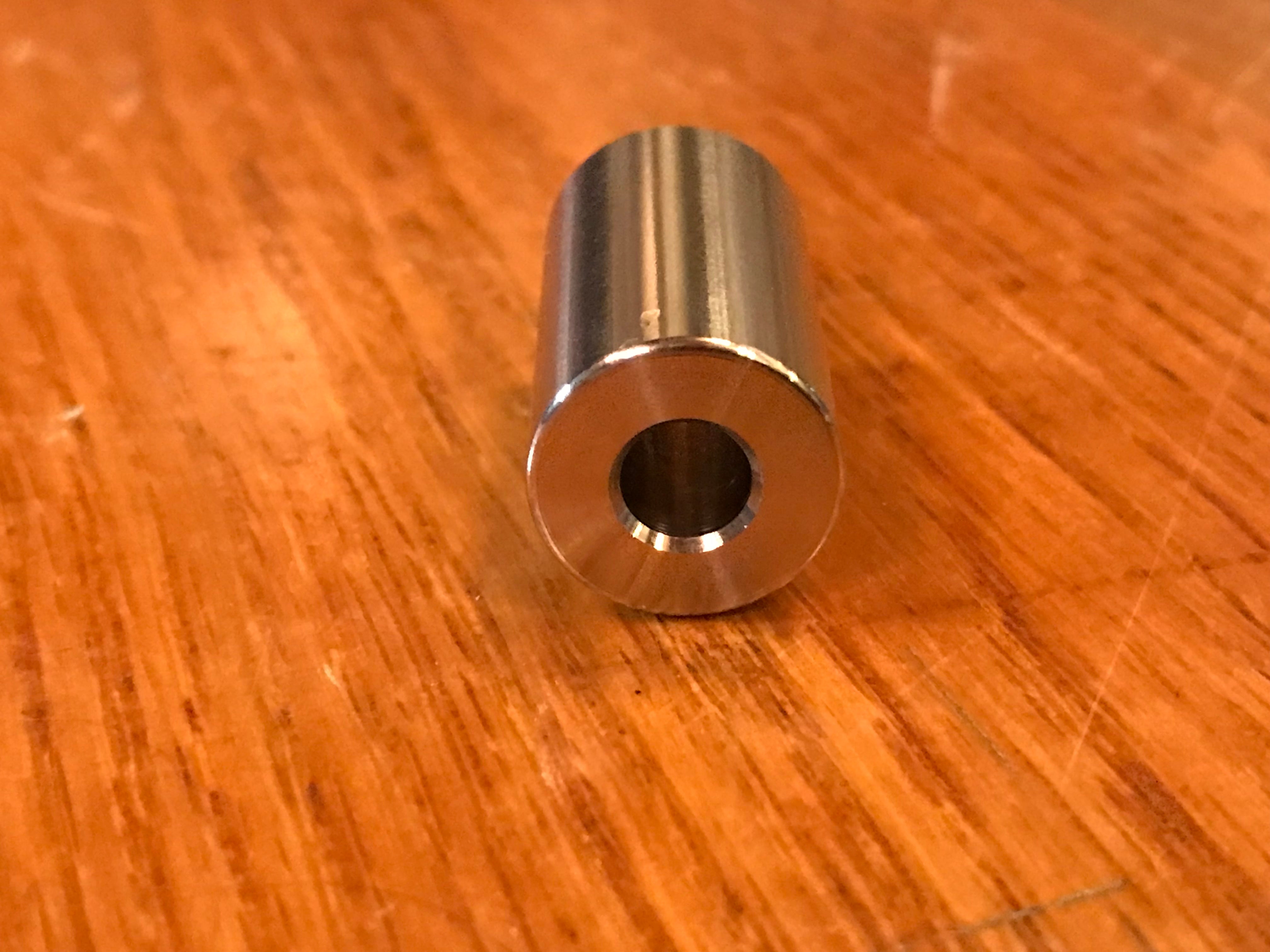EXTSW .257” ID x .615" OD x 1 1/8" Long 316 Stainless Spacer