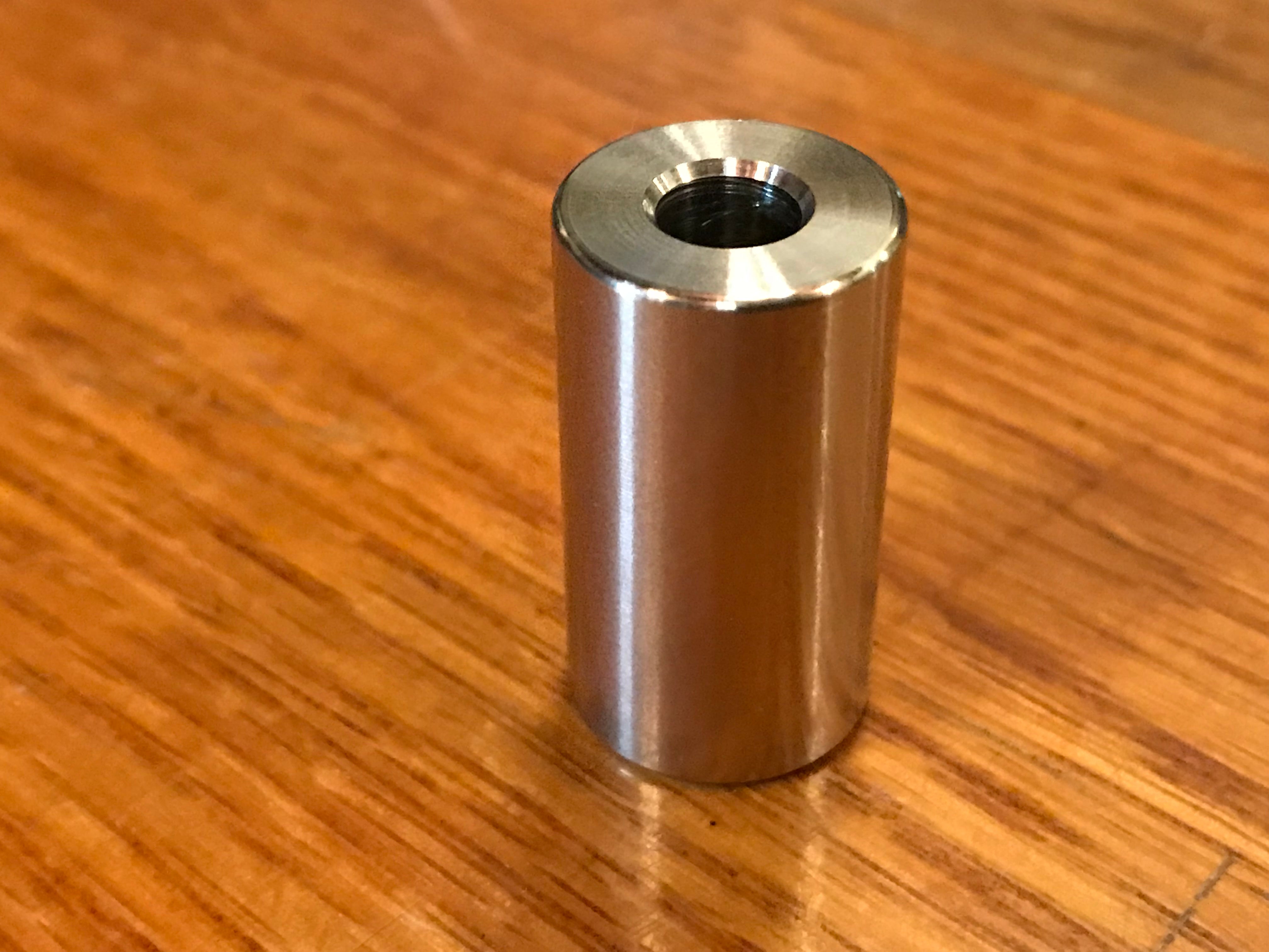 EXTSW .257” ID x .615" OD x 1 1/8" Long 316 Stainless Spacer
