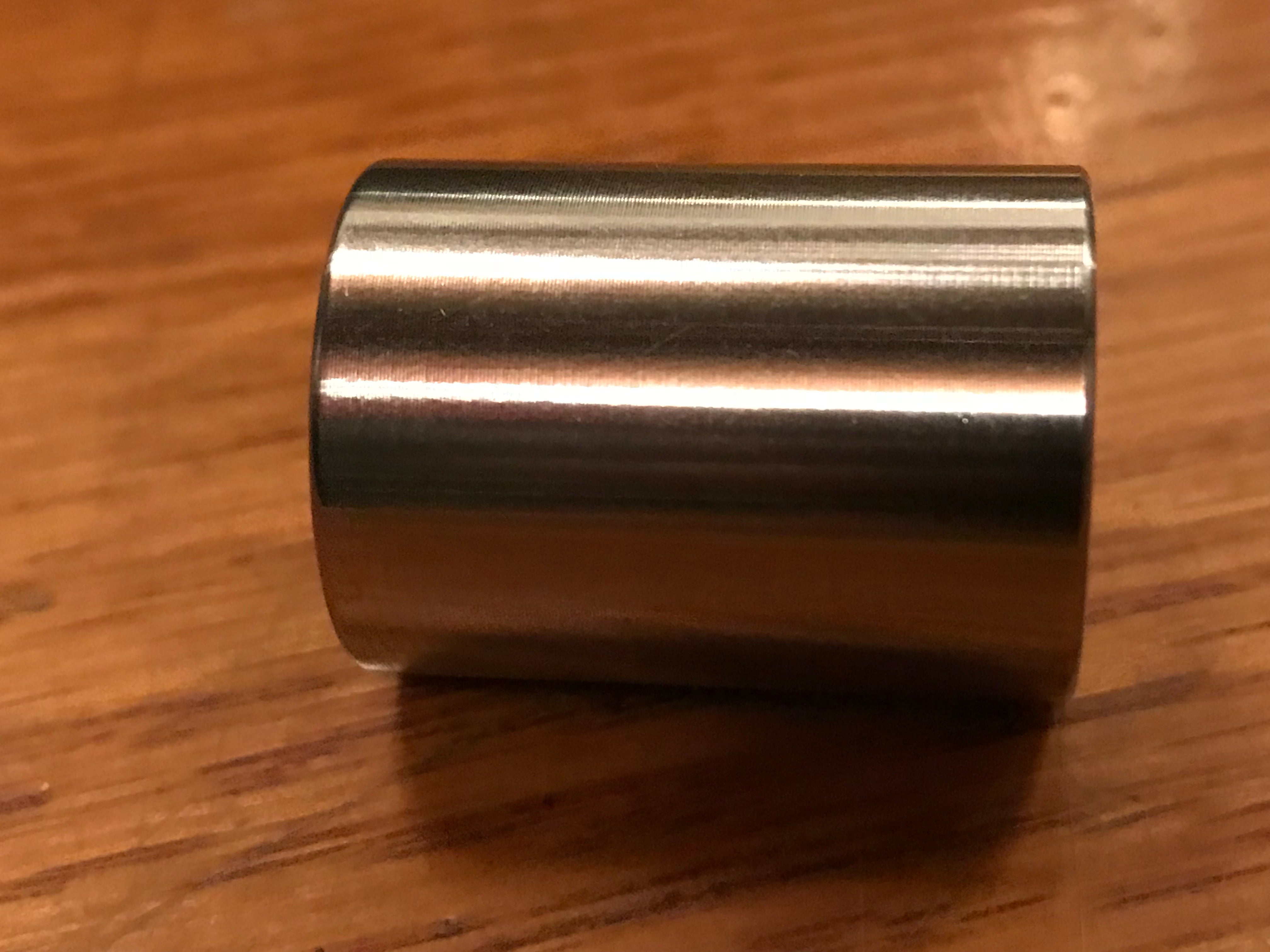EXTSW .257” ID x .740" OD x 1" Long 304 Stainless Spacer