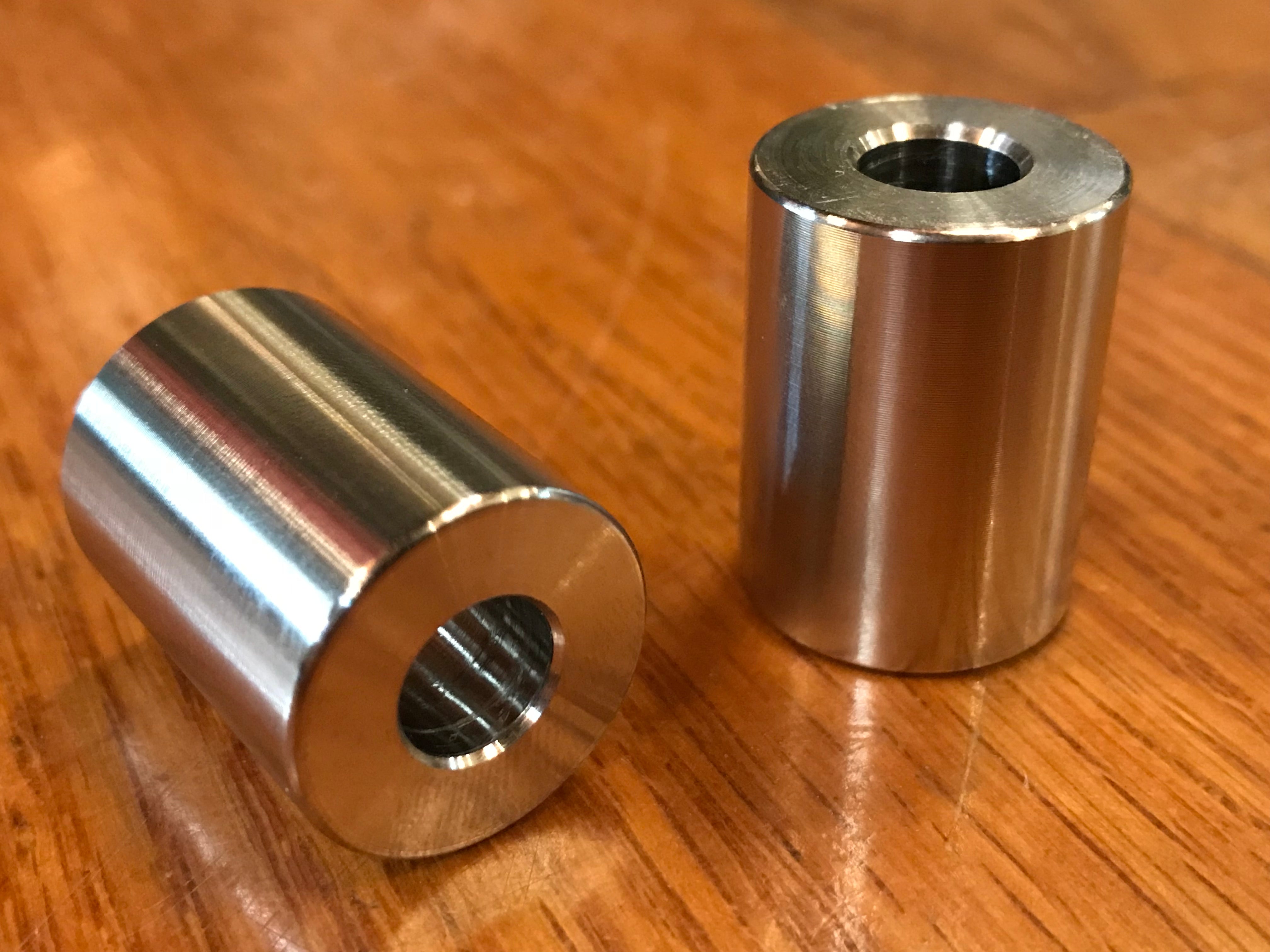 EXTSW .323" ID x .740" OD x 1" Long 316 Stainless Spacer