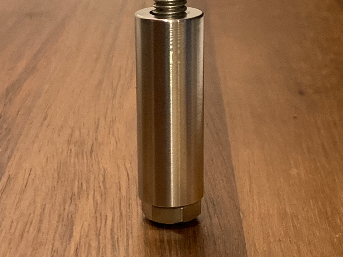 EXTSW .323” ID x .615" OD x 2" Thick 316 Stainless Spacer