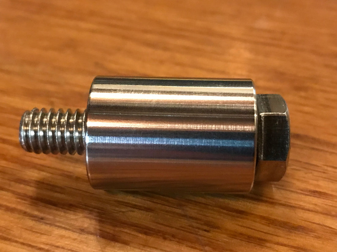 EXTSW .323" ID x .740" OD x 1" Long 316 Stainless Spacer