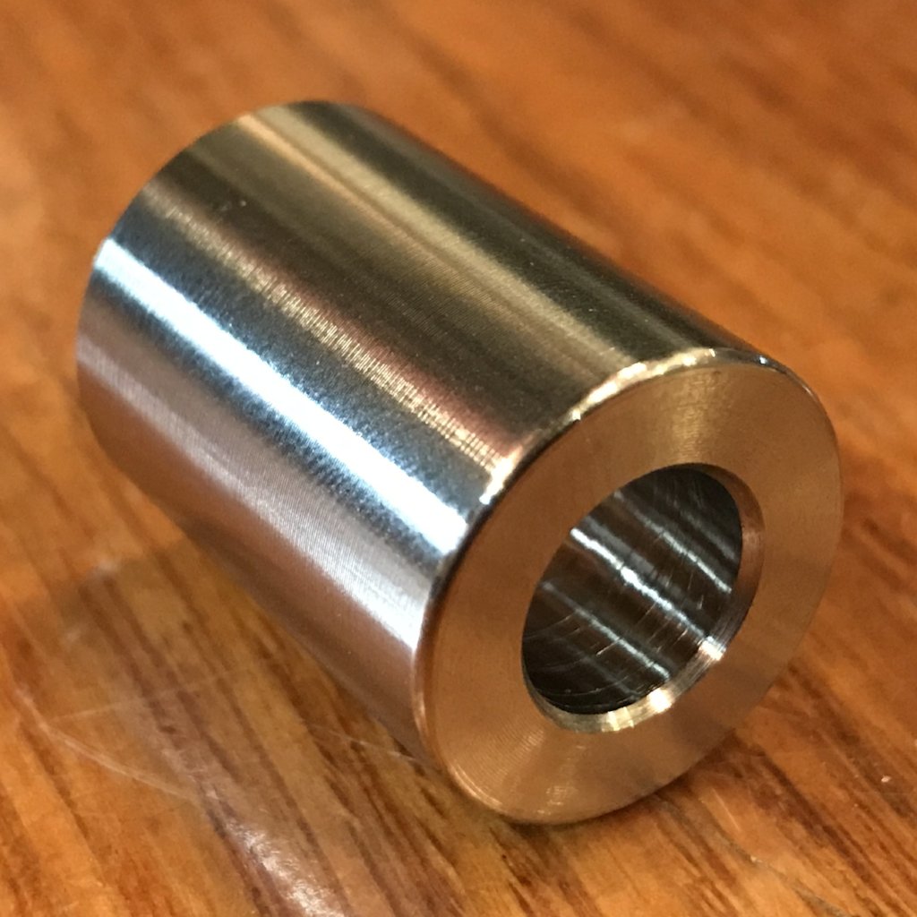 EXTSW .383” ID x .740" OD x 1" Long 304 Stainless Spacer