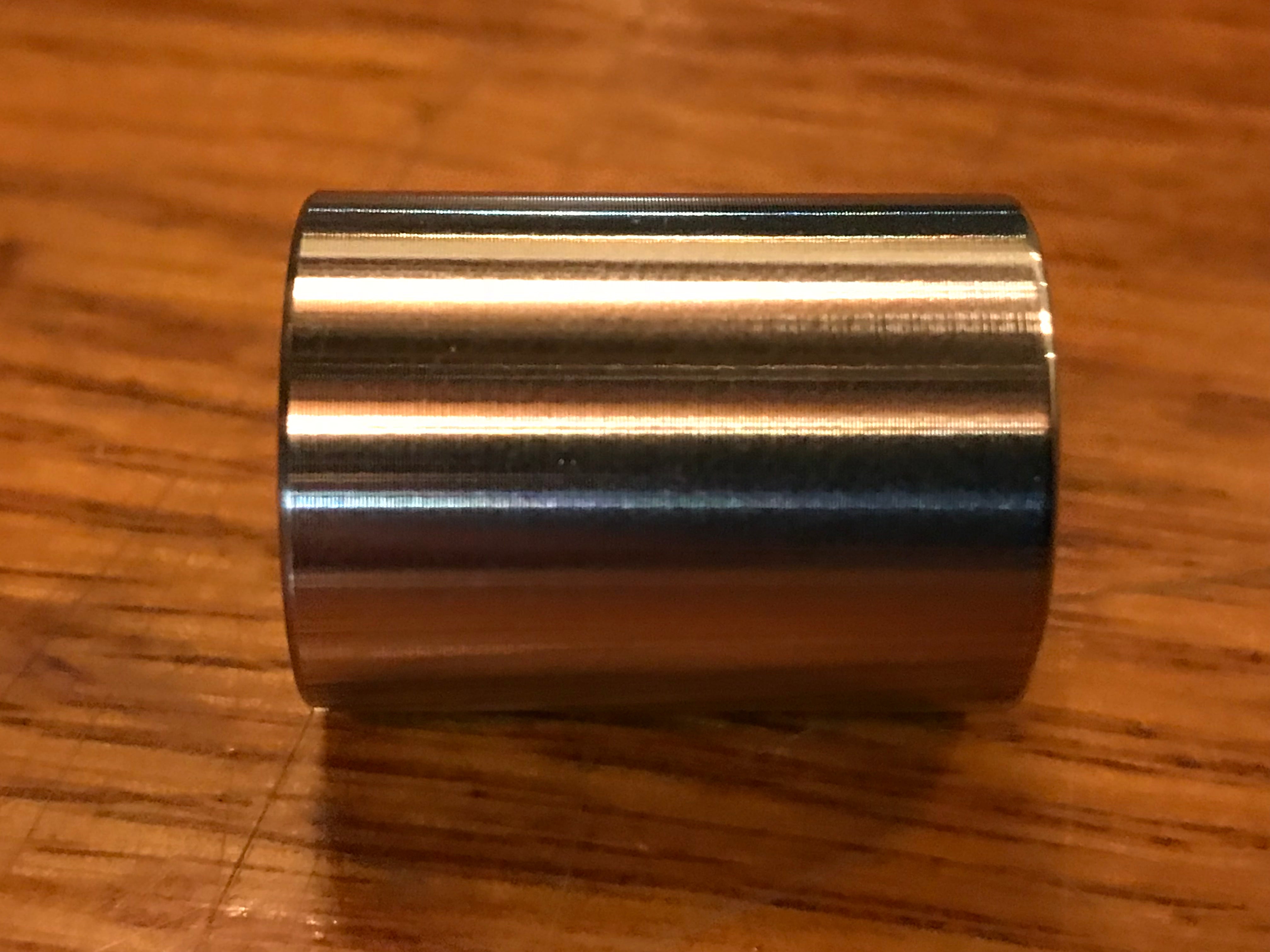 EXTSW .383” ID x .740" OD x 1" Long 304 Stainless Spacer
