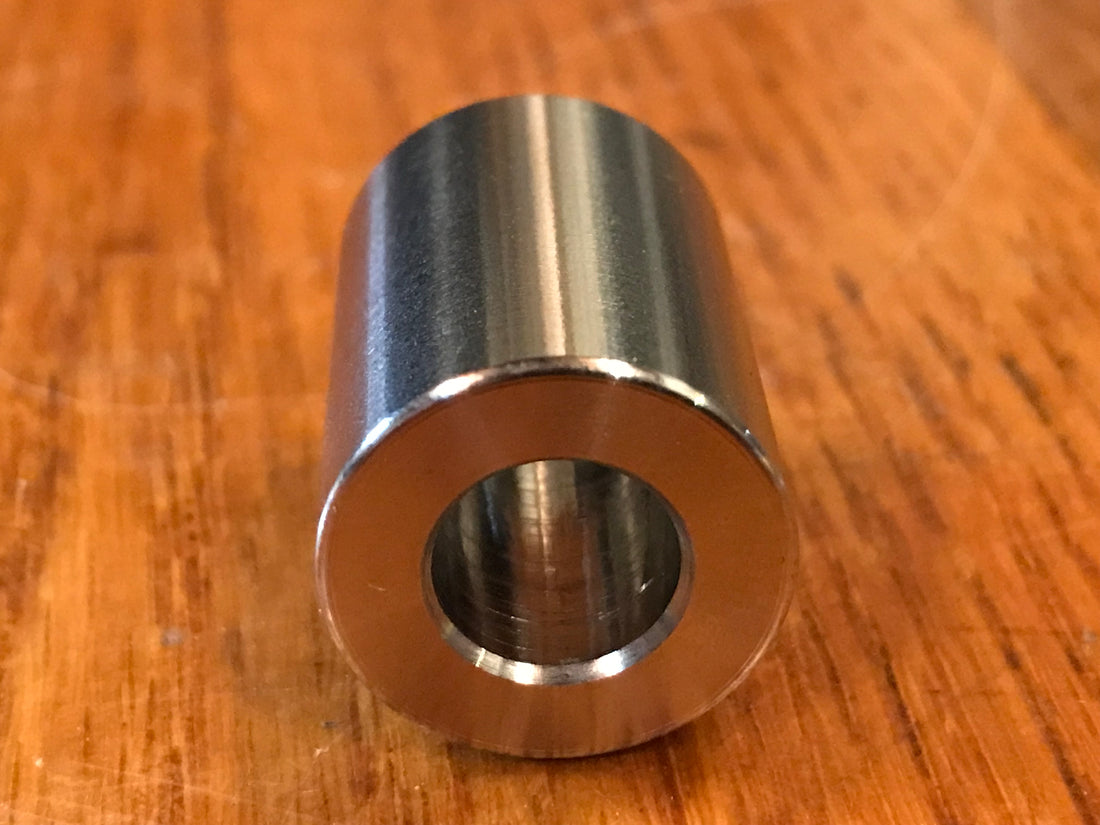 EXTSW .383” ID x .740" OD x 1" Long 304 Stainless Spacer