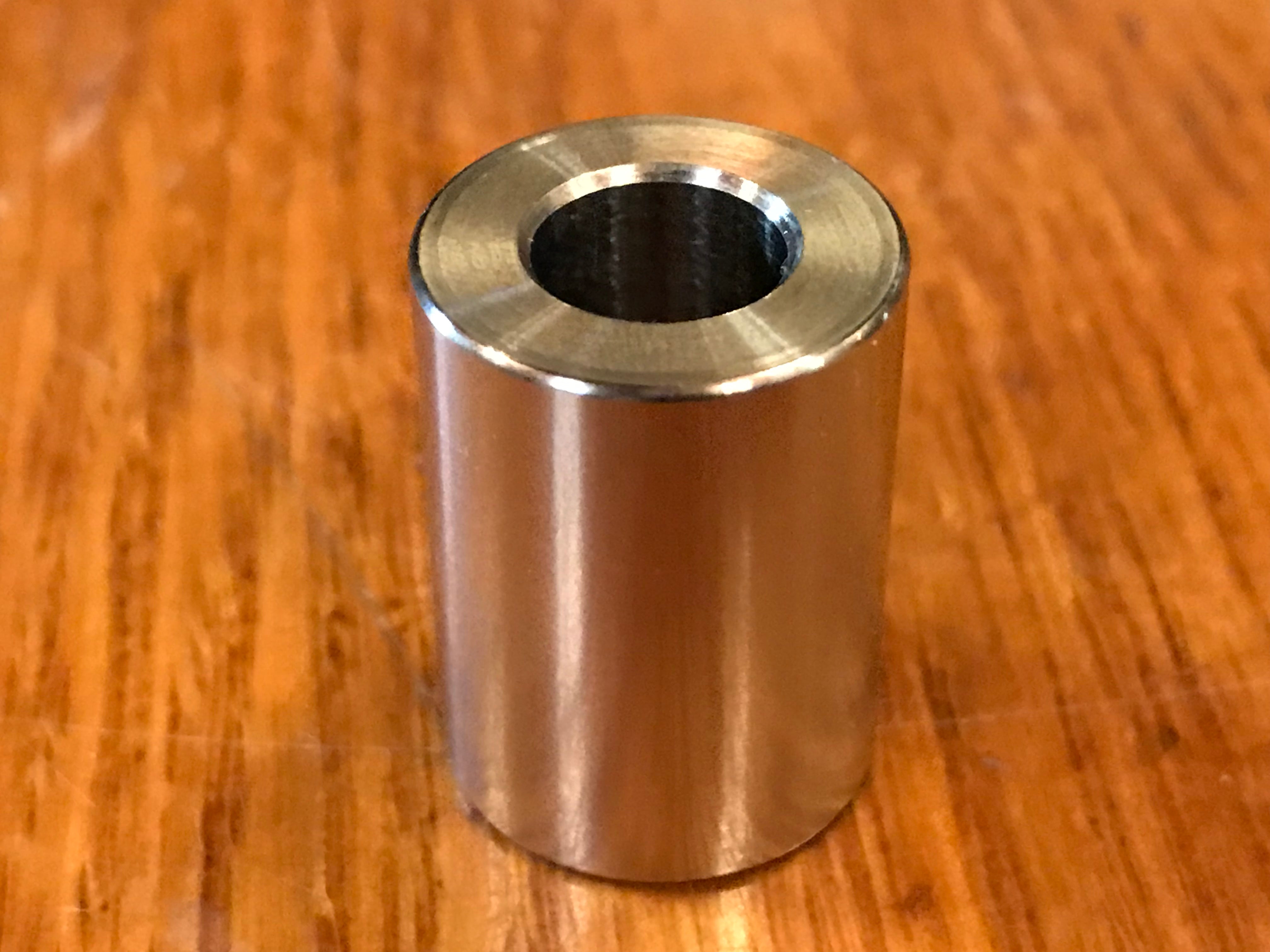 EXTSW .383” ID x .740" OD x 1" Long 304 Stainless Spacer