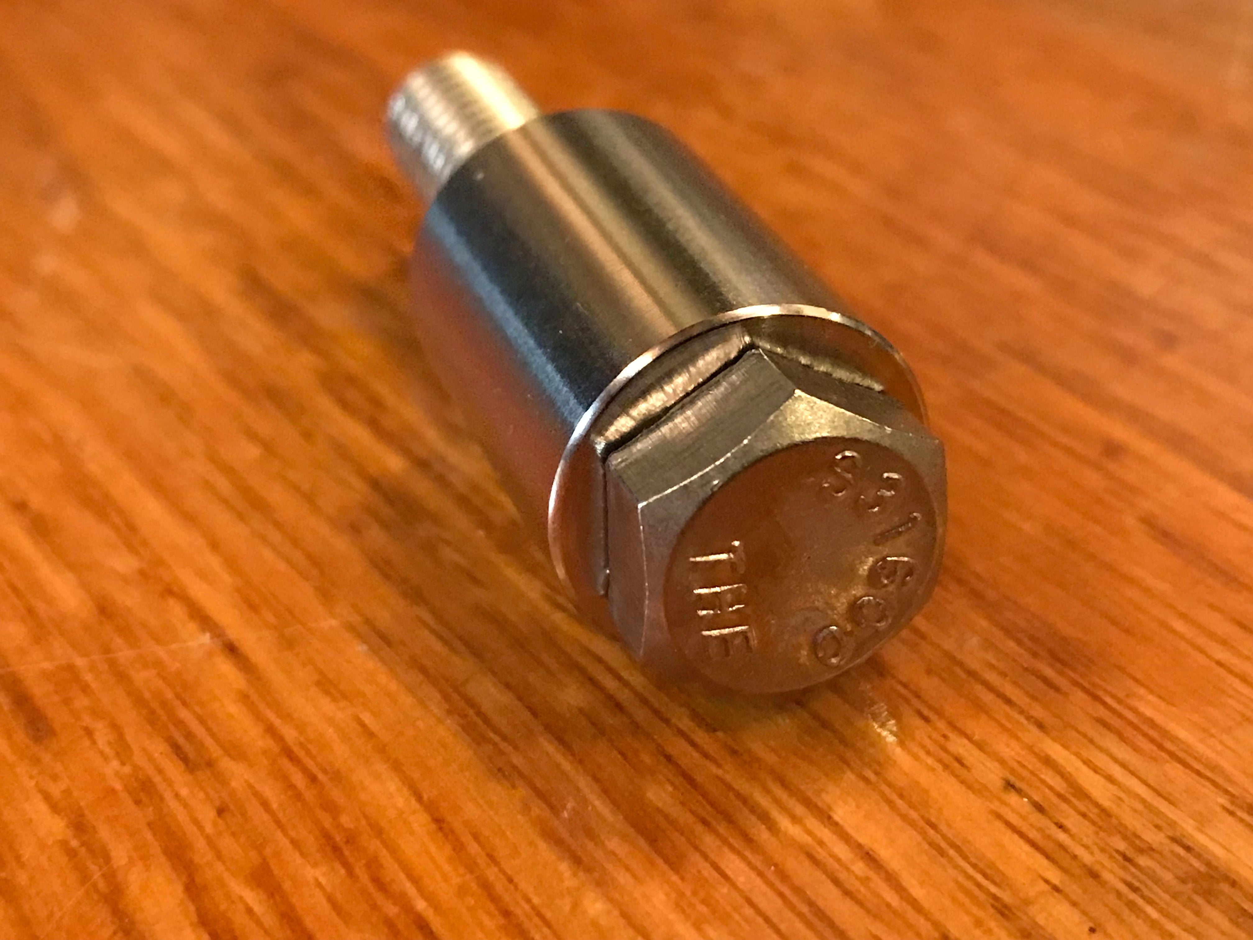 EXTSW .383” ID x .740" OD x 1 1/8" thick 316 Stainless Spacer