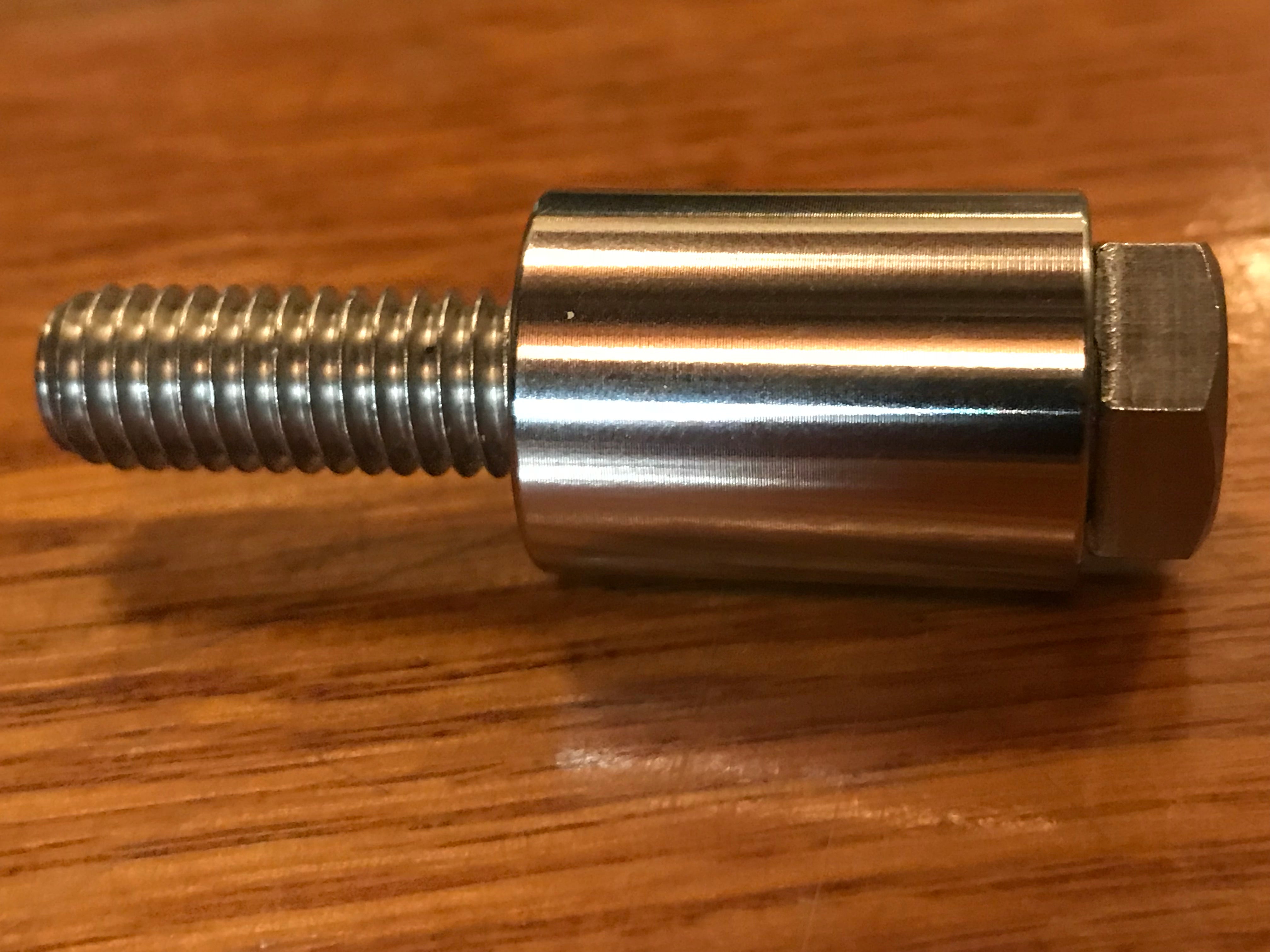 EXTSW .383” ID x .740" OD x 1" Long 304 Stainless Spacer