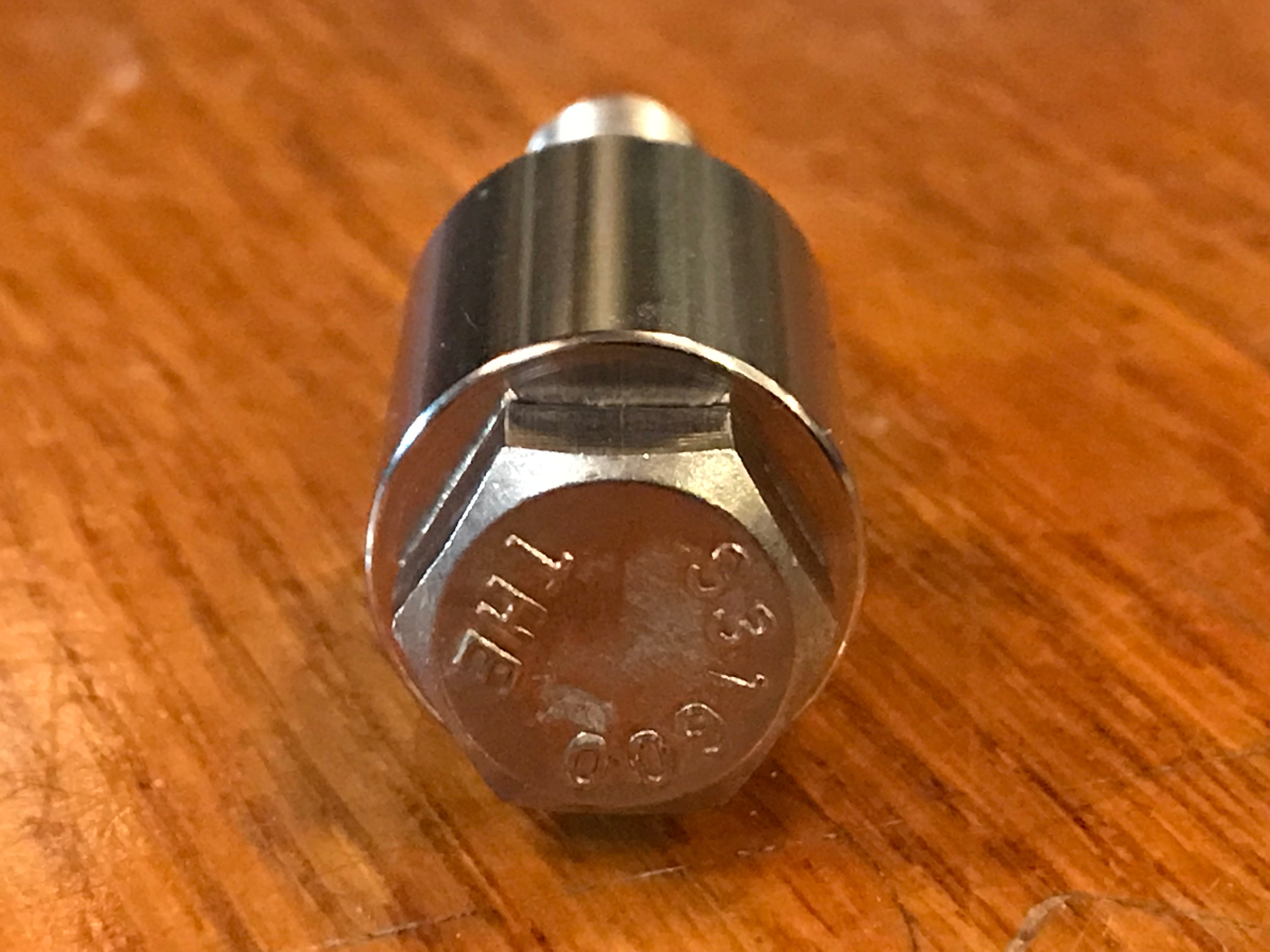 EXTSW .383” ID x .740" OD x 1 1/8" thick 316 Stainless Spacer