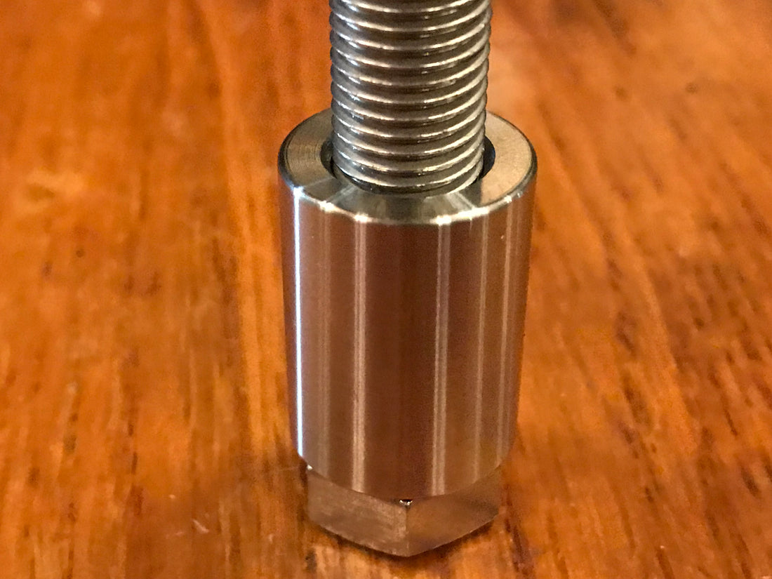 EXTSW .443” ID x .740" OD x 1" Long 316 Stainless Spacer