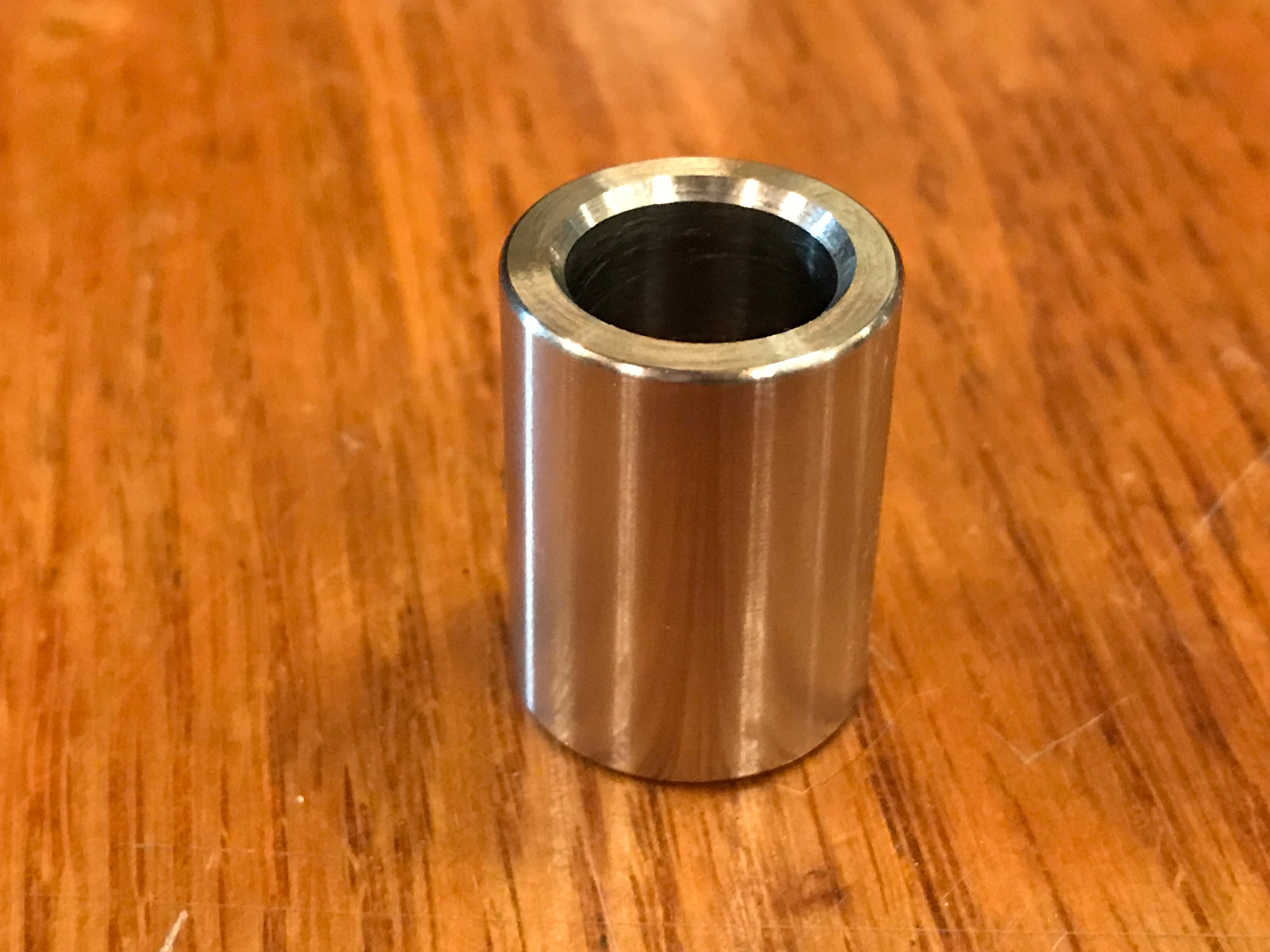 EXTSW 1/2" ID x .740" OD x 1" Thick 304 Stainless Spacer