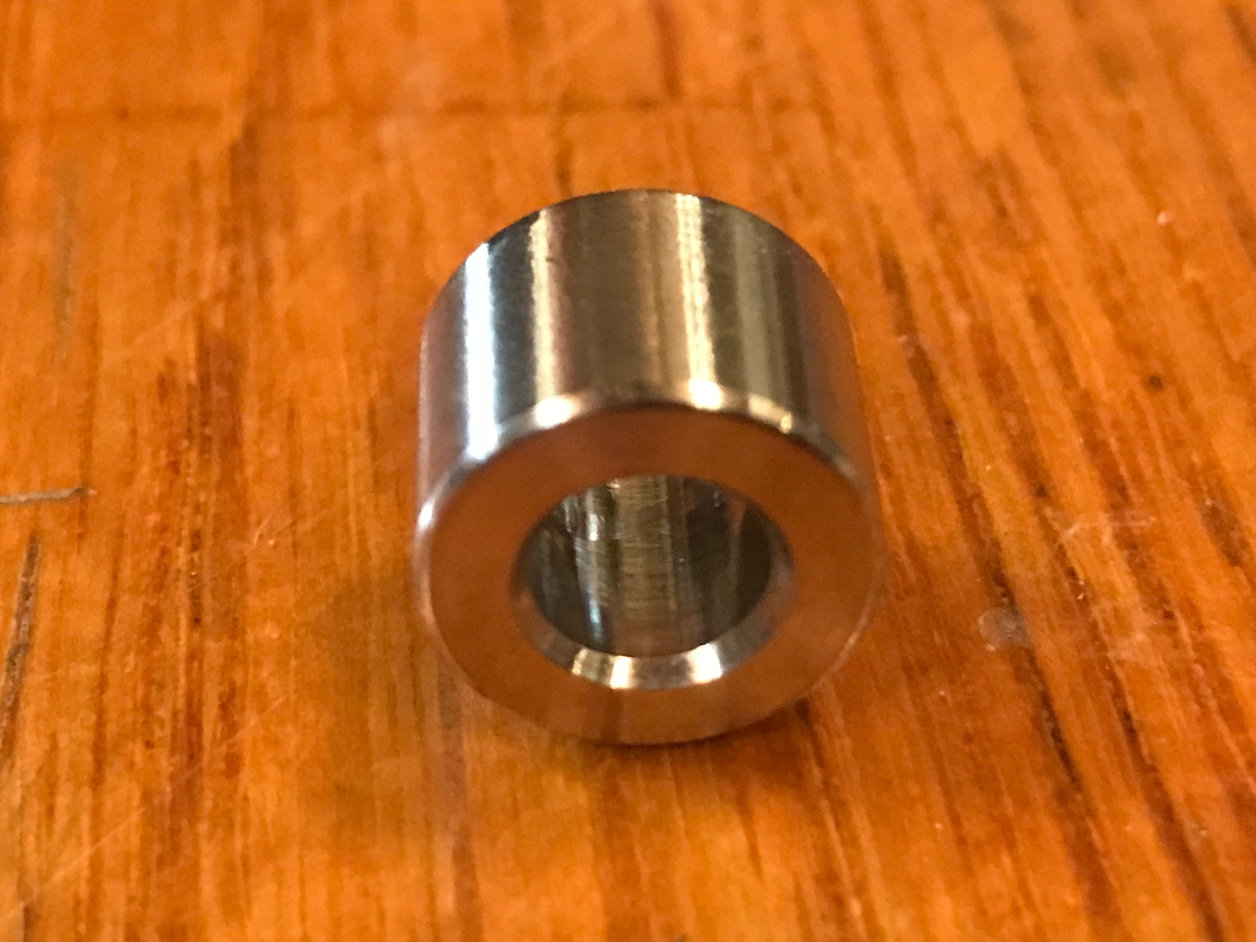EXTSW .257” ID x .490" OD x 3/8” Long 316 Stainless Spacer