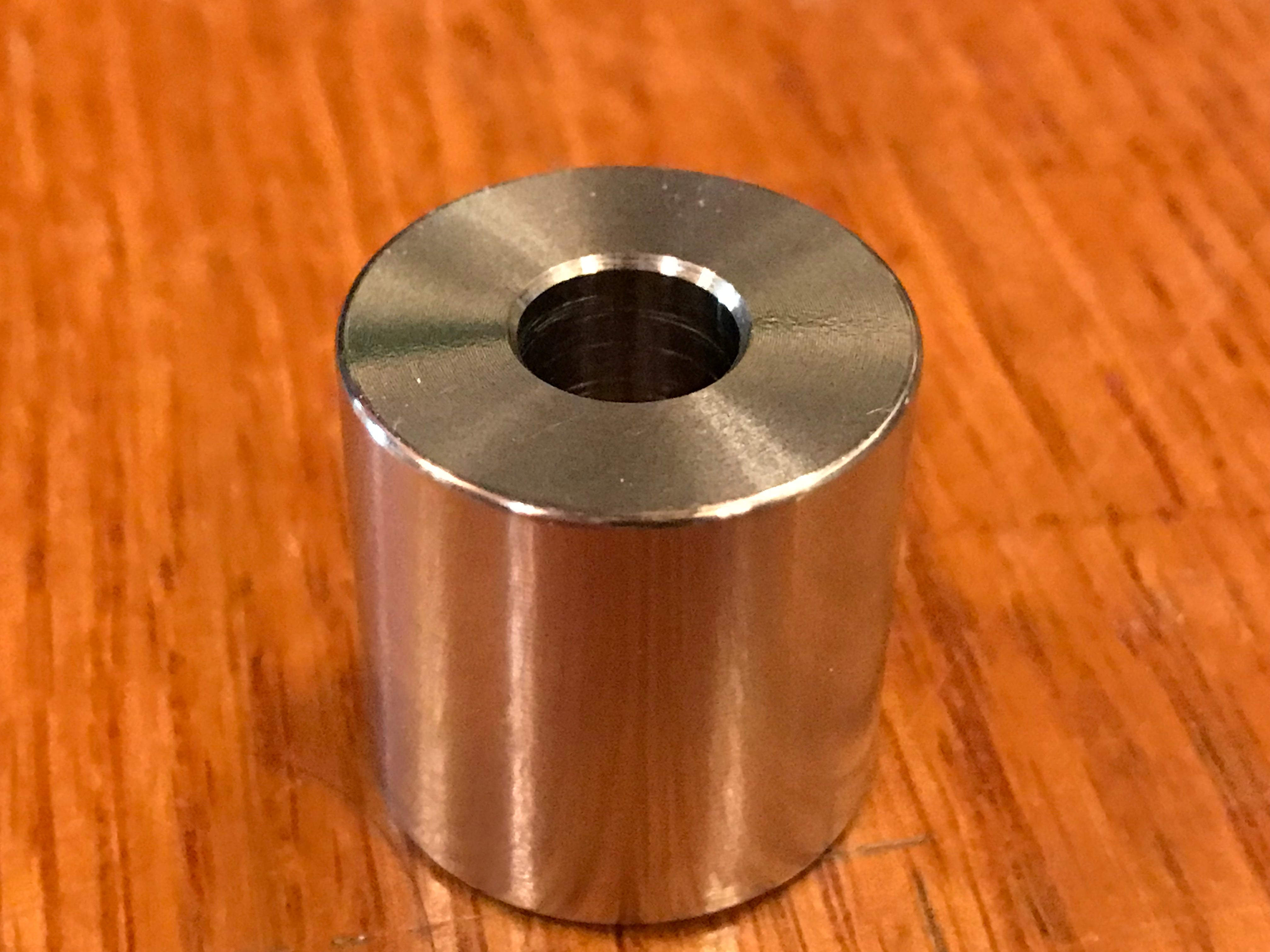 EXTSW .383” ID x .990"  OD x 1.150" thick 316 Stainless Spacer