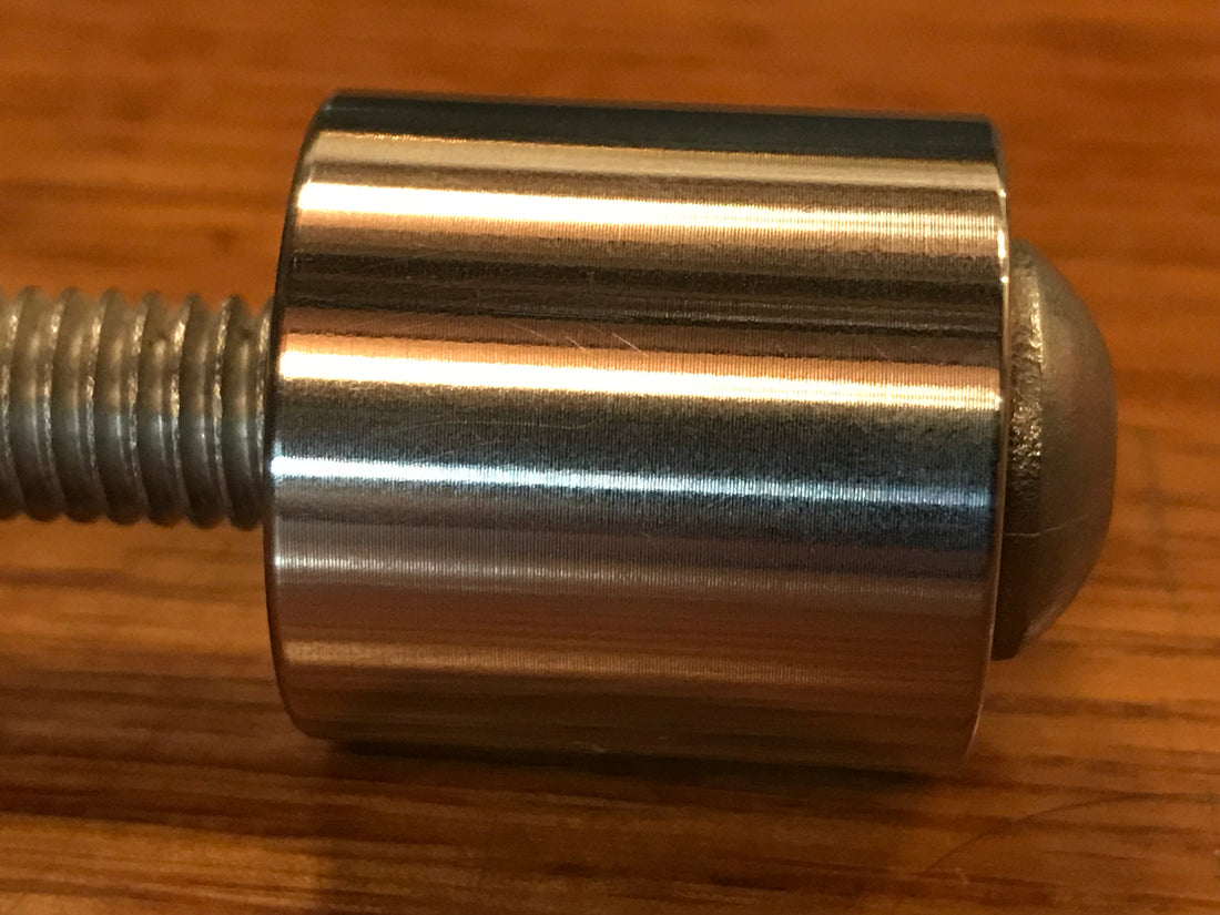 EXTSW .383” ID x .990" OD x 1" Long 304 Stainless Spacer