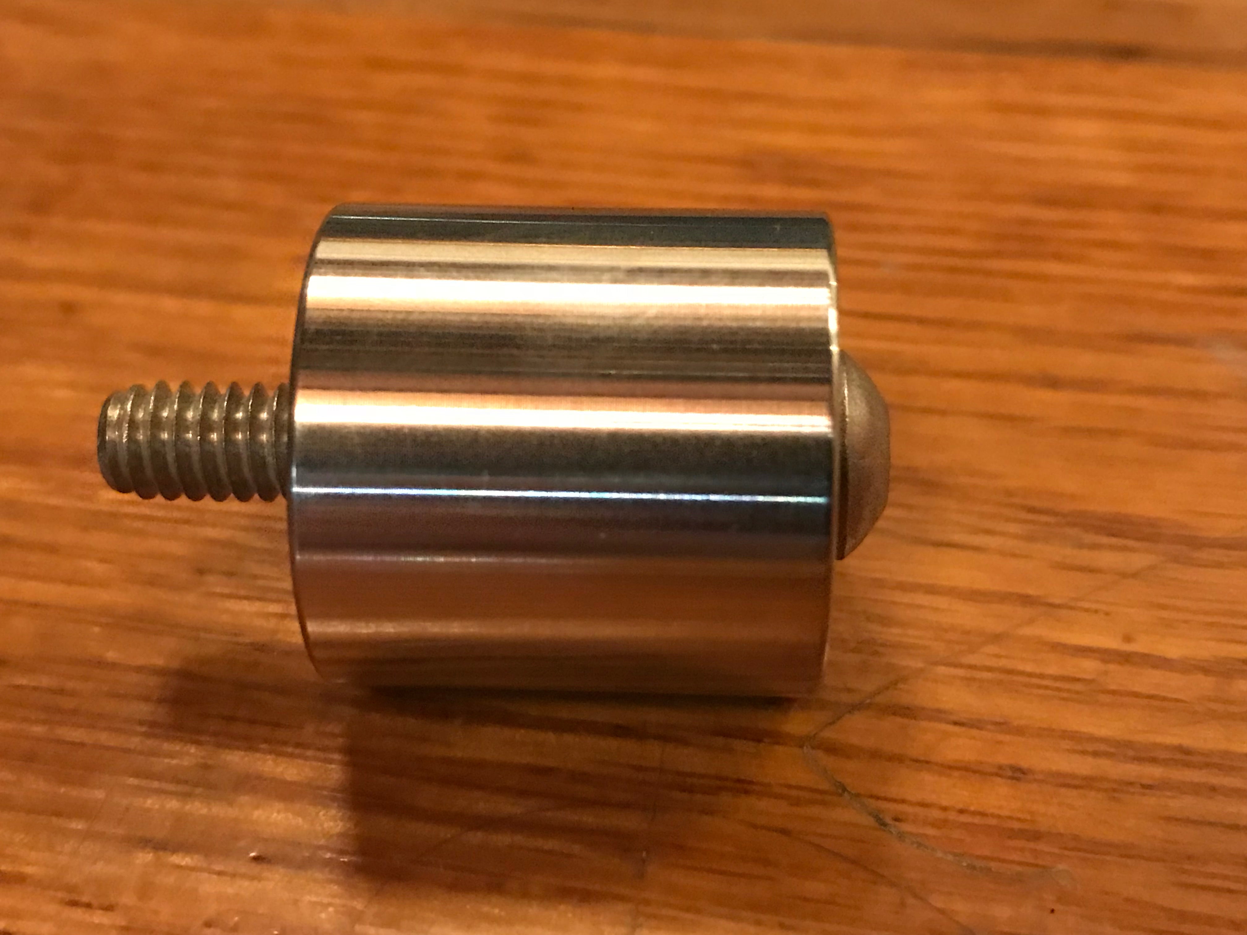 EXTSW .257” ID x .990" OD x 1" Long 316 Stainless Spacer