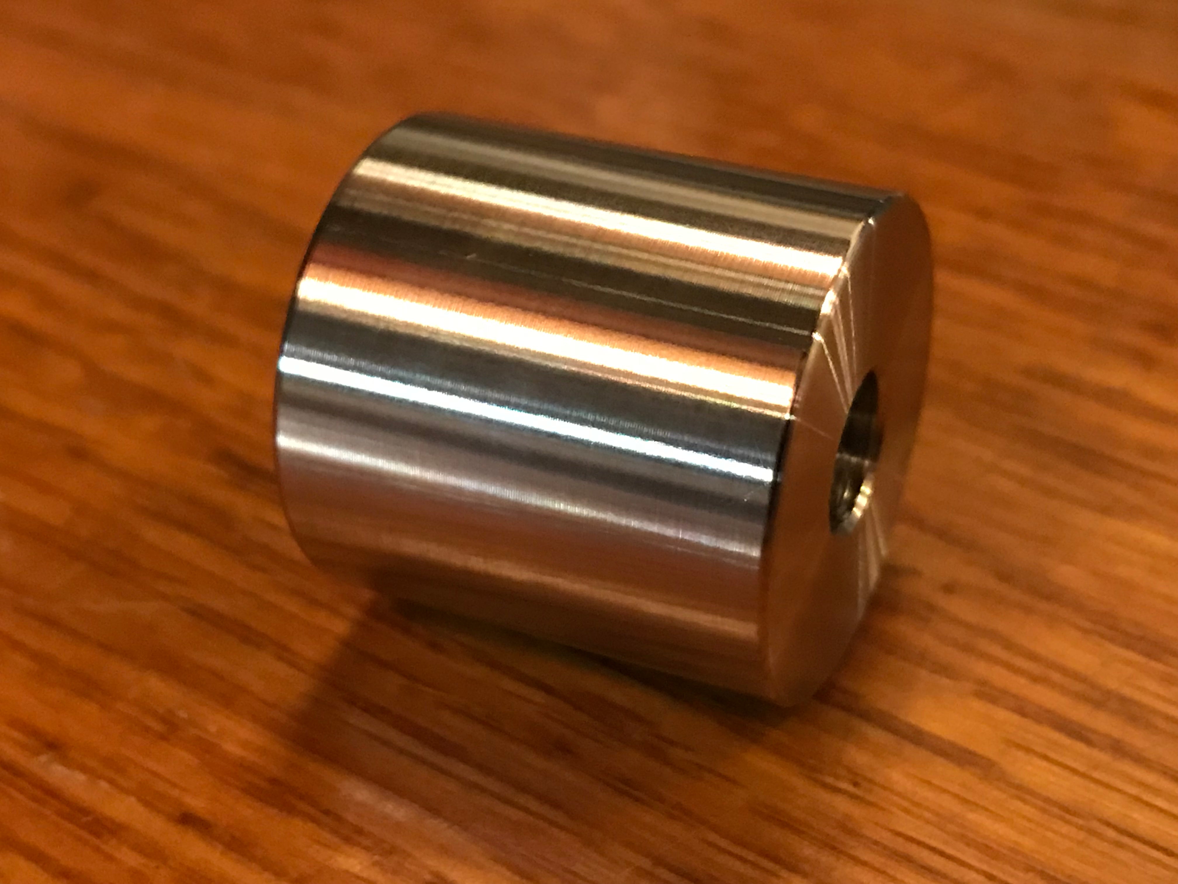 EXTSW .323" ID x .990"  OD x 1” Thick 316 Stainless Spacer