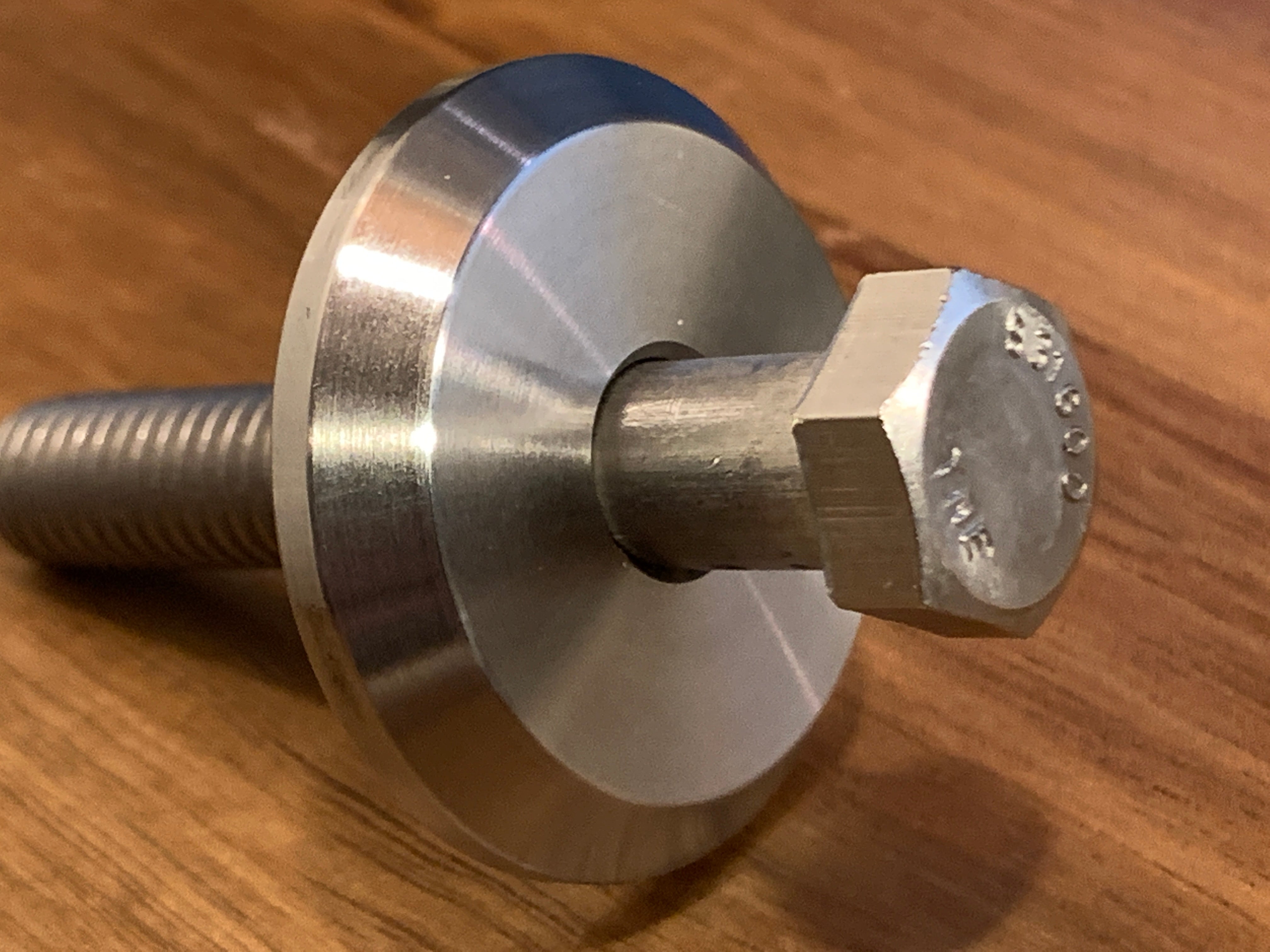 EXTSW BEVELED .383” ID x 1.490" OD x 1/4" Thick 316 Stainless Washer