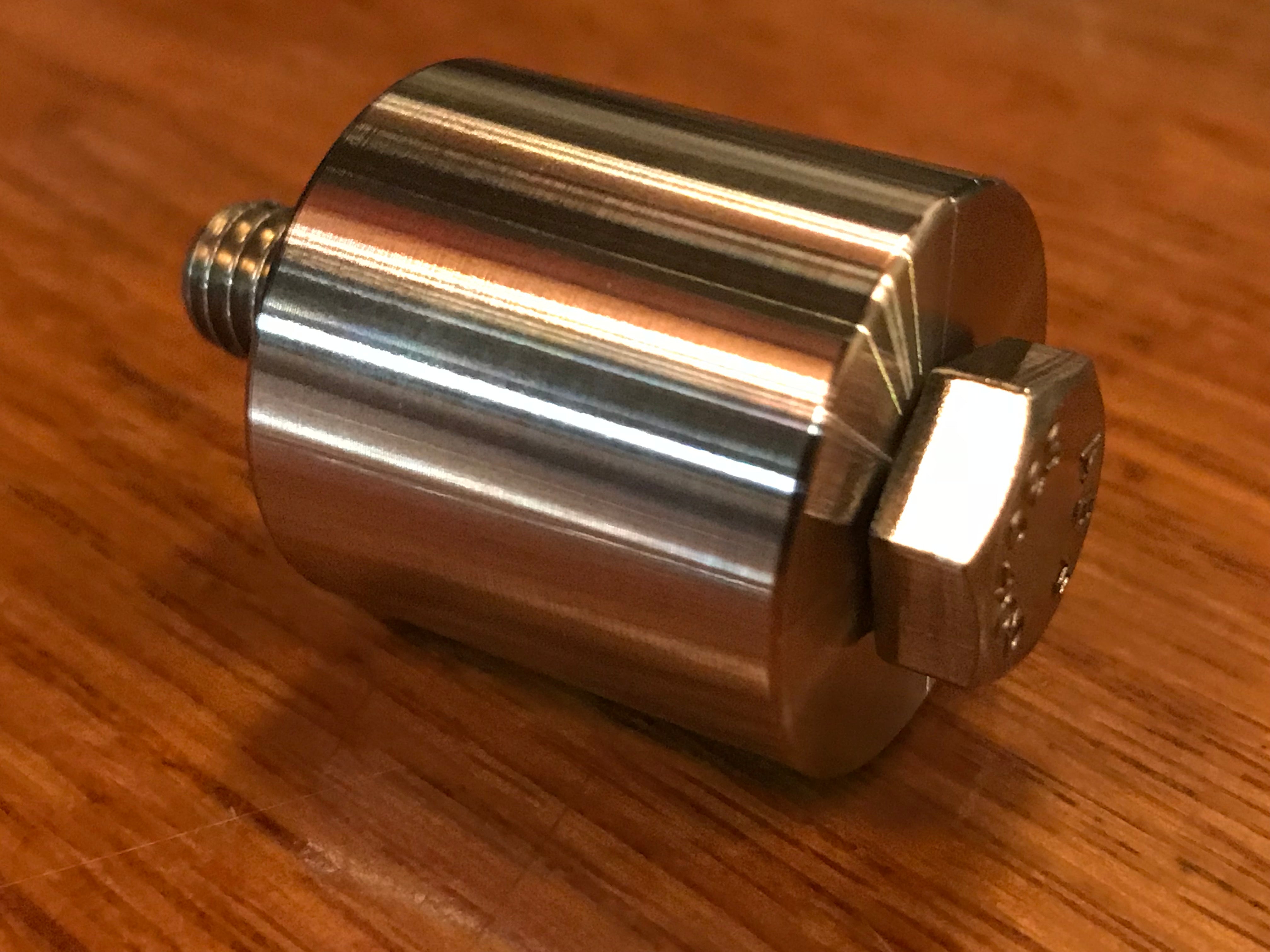 EXTSW .323" ID x .990"  OD x 1” Thick 316 Stainless Spacer