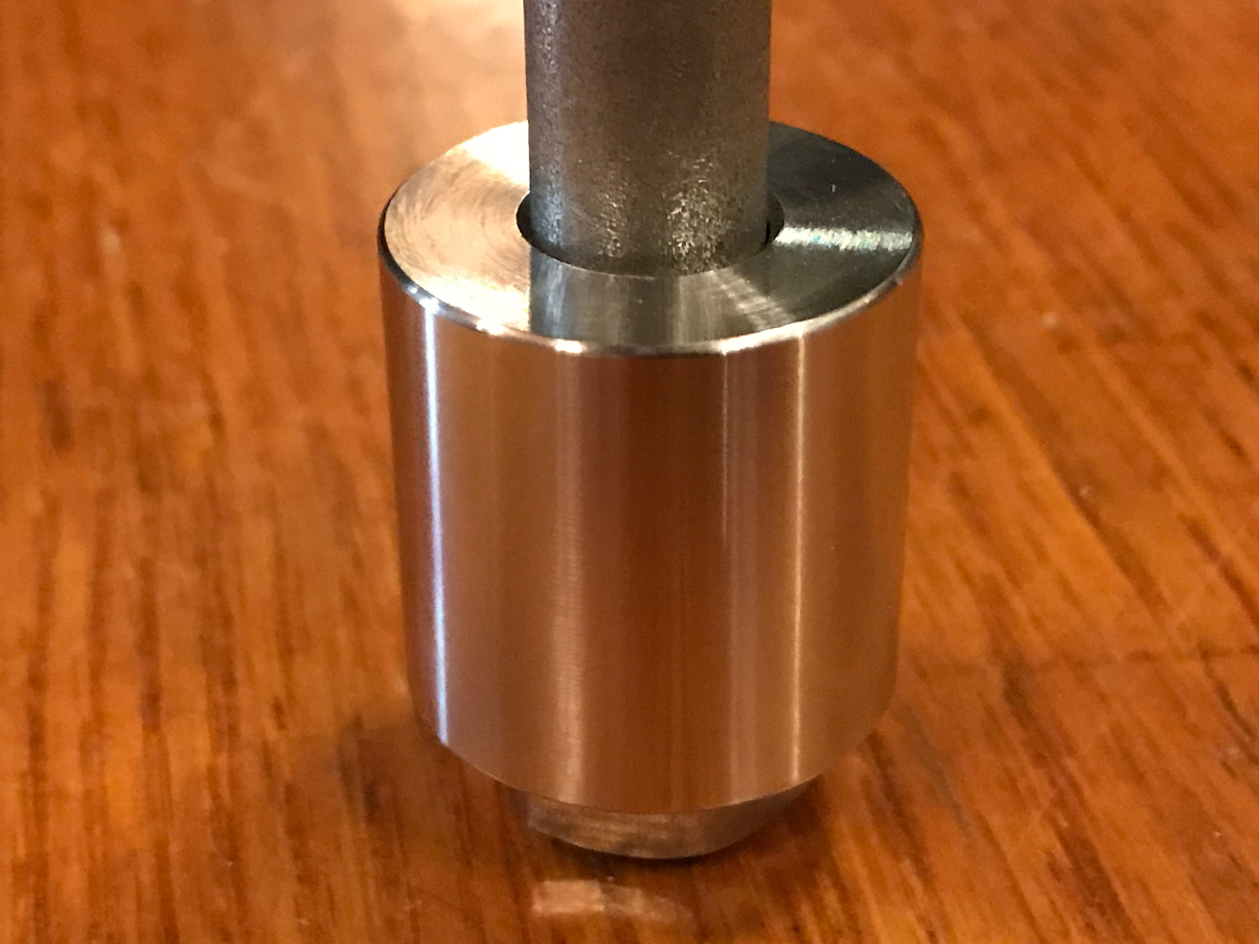 EXTSW .443” ID x 1.240" OD x 2” Long 316 Stainless Spacer