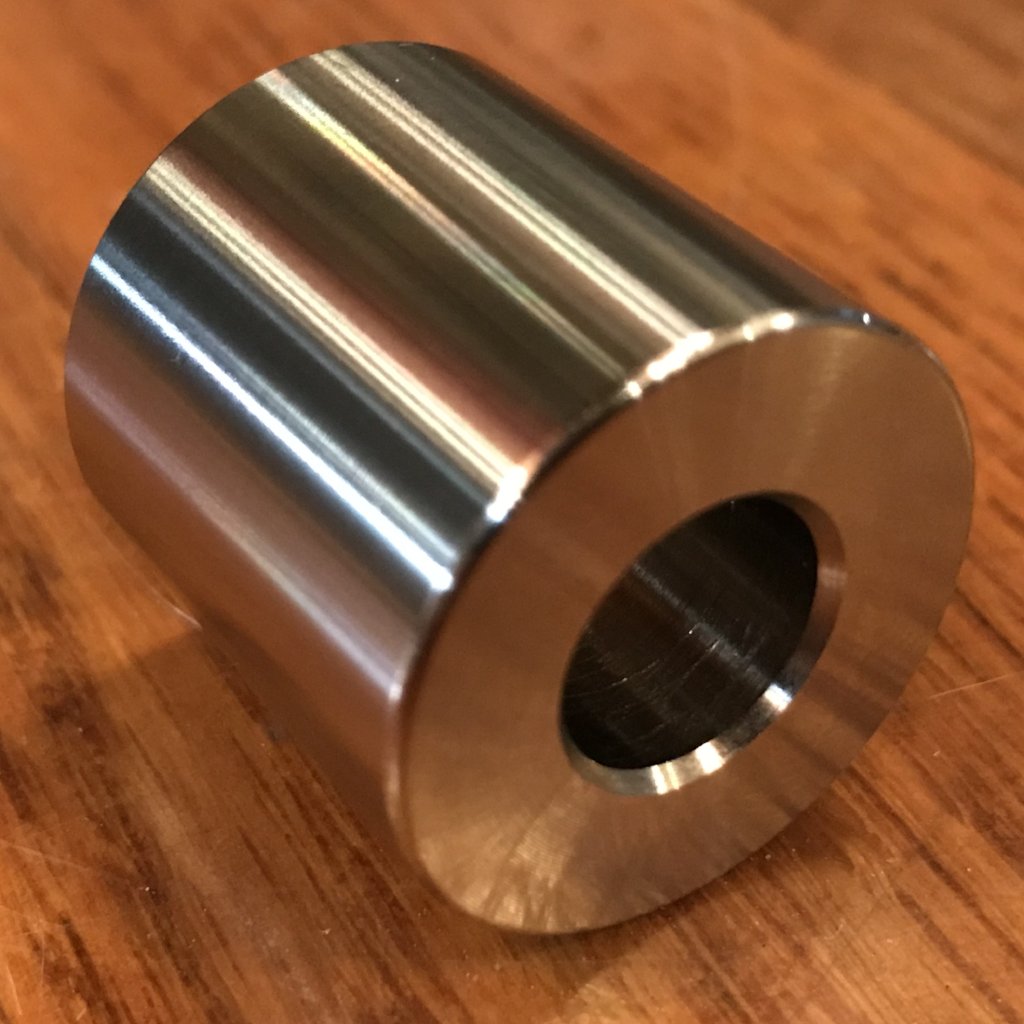EXTSW .443” ID x 1.240" OD x 2” Long 316 Stainless Spacer