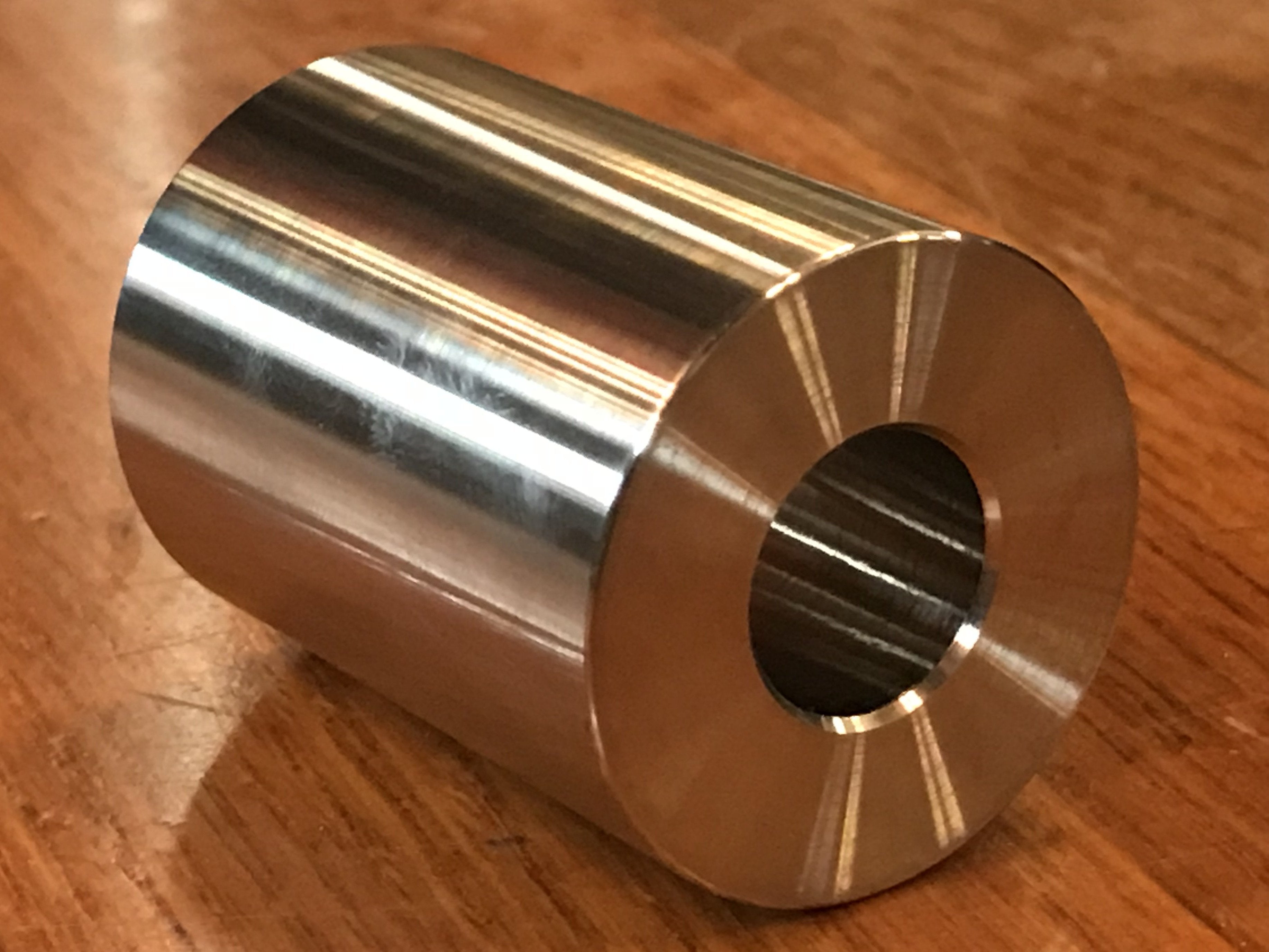 EXTSW .632” ID x 1.490" OD x 2 3/8" Long 316 Stainless Spacer