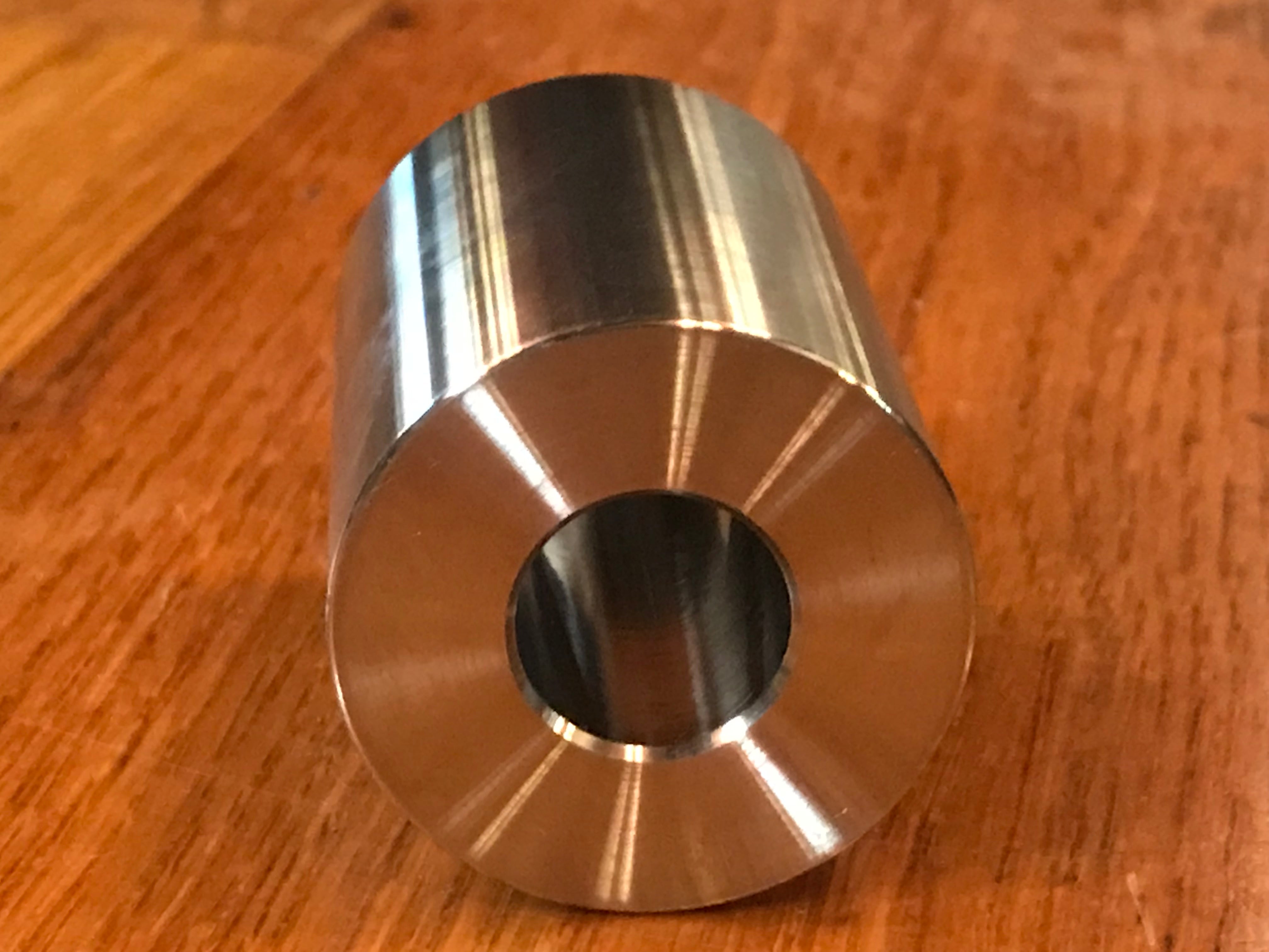 EXTSW .632” ID x 1.490" OD x 2 3/8" Long 316 Stainless Spacer