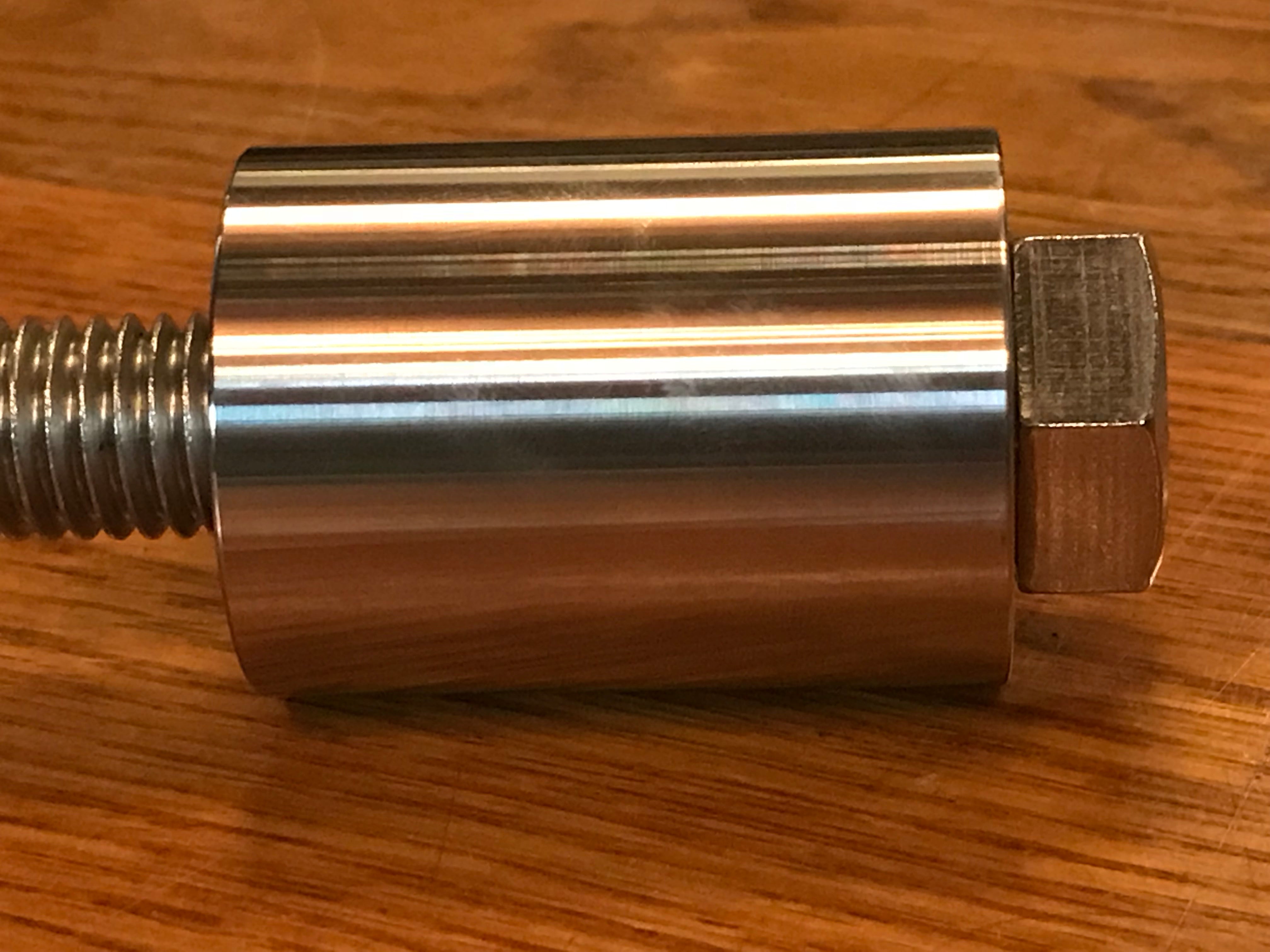 EXTSW .632” ID x 1.490" OD x 2 3/8" Long 316 Stainless Spacer